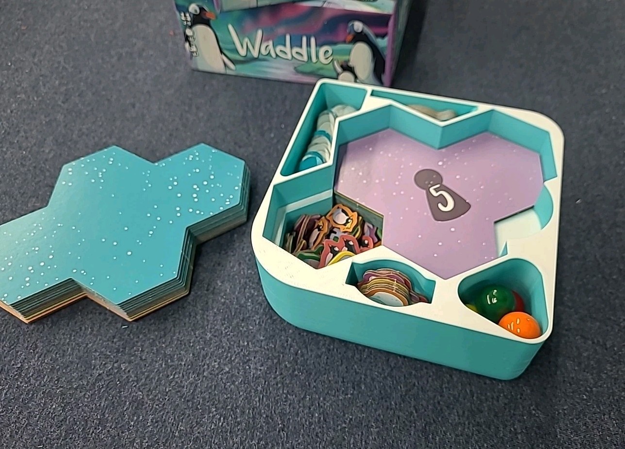 Waddle storage solution – box insert – Board Game allplay – Custom Design