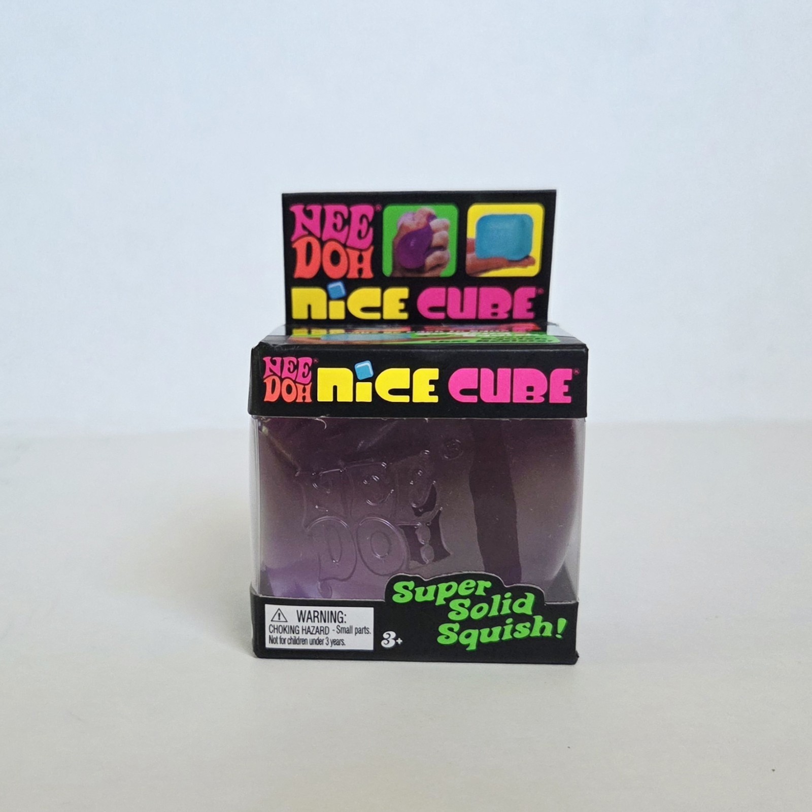 PURPLE NeeDoh Nice Cube Nee Doh Nicecube 2.25″ Squishy Stress Toy 100% AUTHENTIC