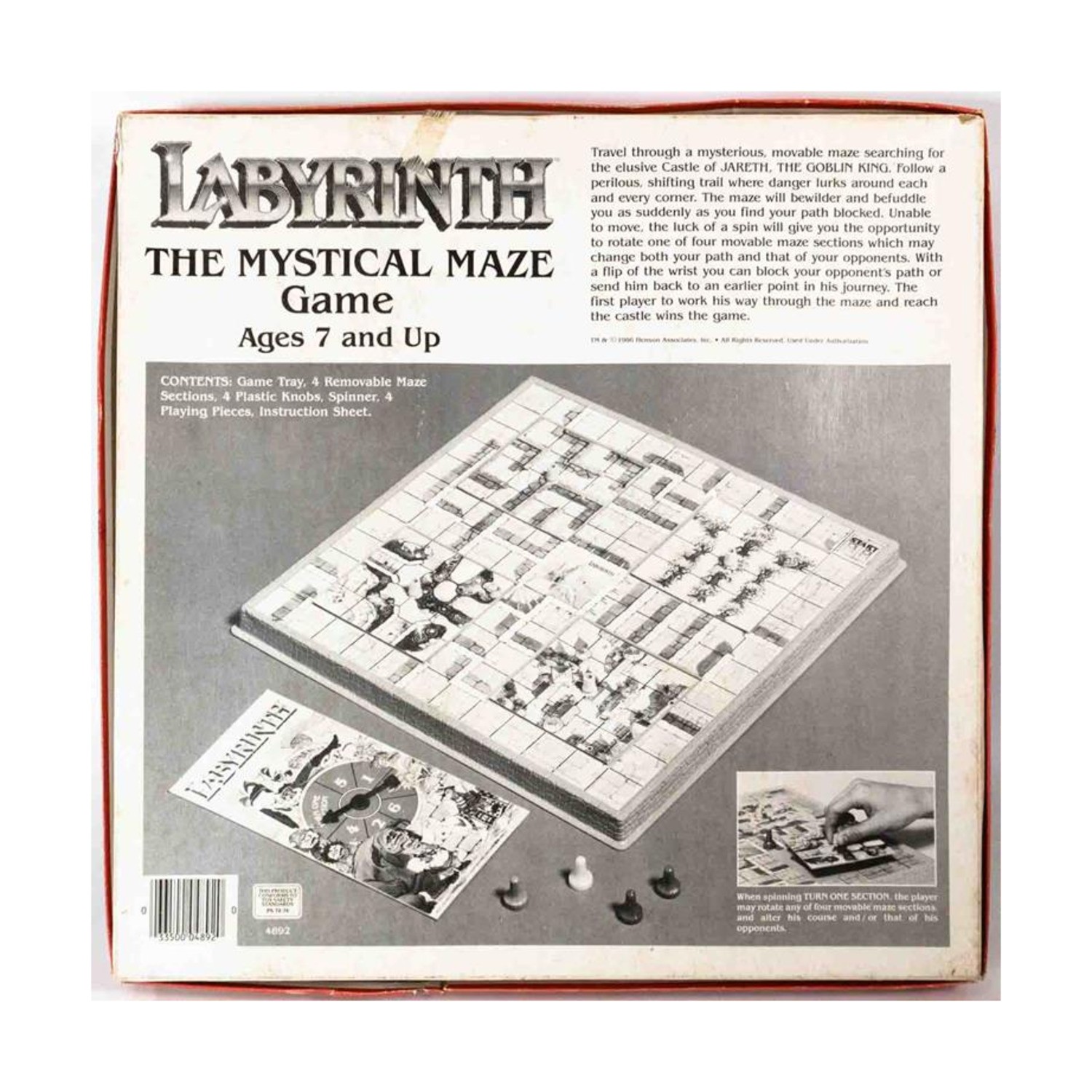 Golden Boardgame Labyrinth – The Mystical Maze Game Box Fair/VG+