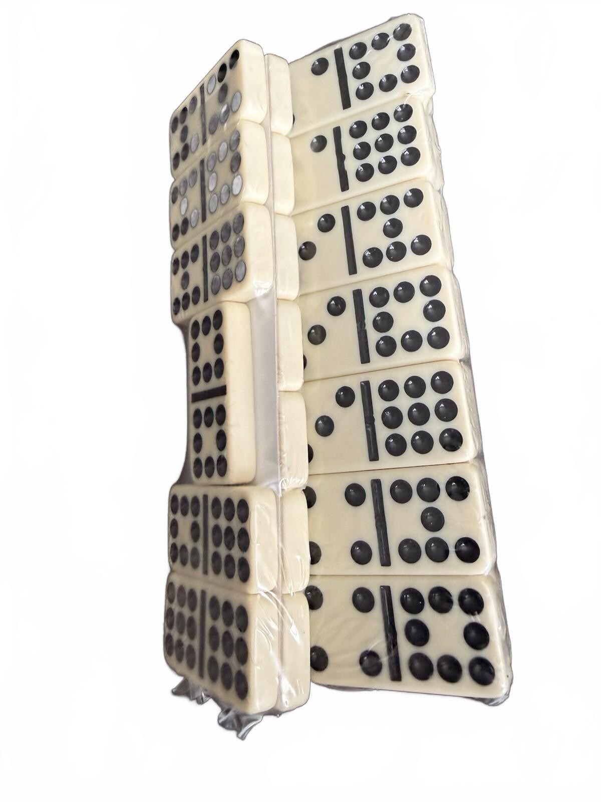 Vintage Domino By Cardinal 55 Pieces | 3/8″ Thick 2 Sealed Packs Red Vinyl Case