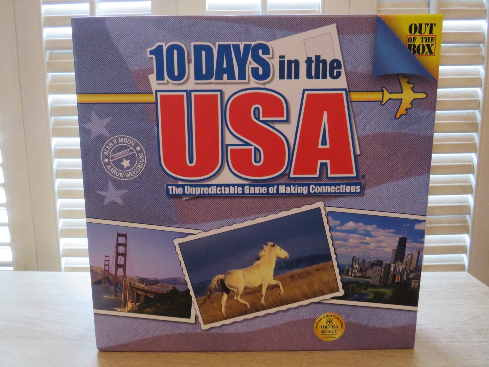 10 DAYS In The USA Board Game of Making Connections by OUT OF THE BOX ~ Complete
