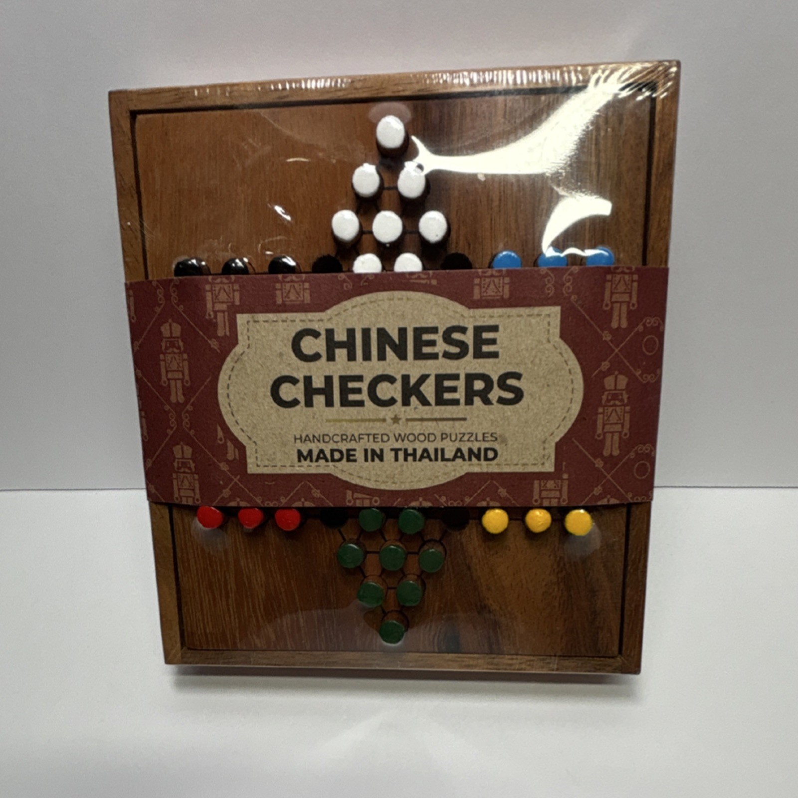 SiamMandalay Chinese Checkers Board Game Handcrafted Wooden Made In Thailand