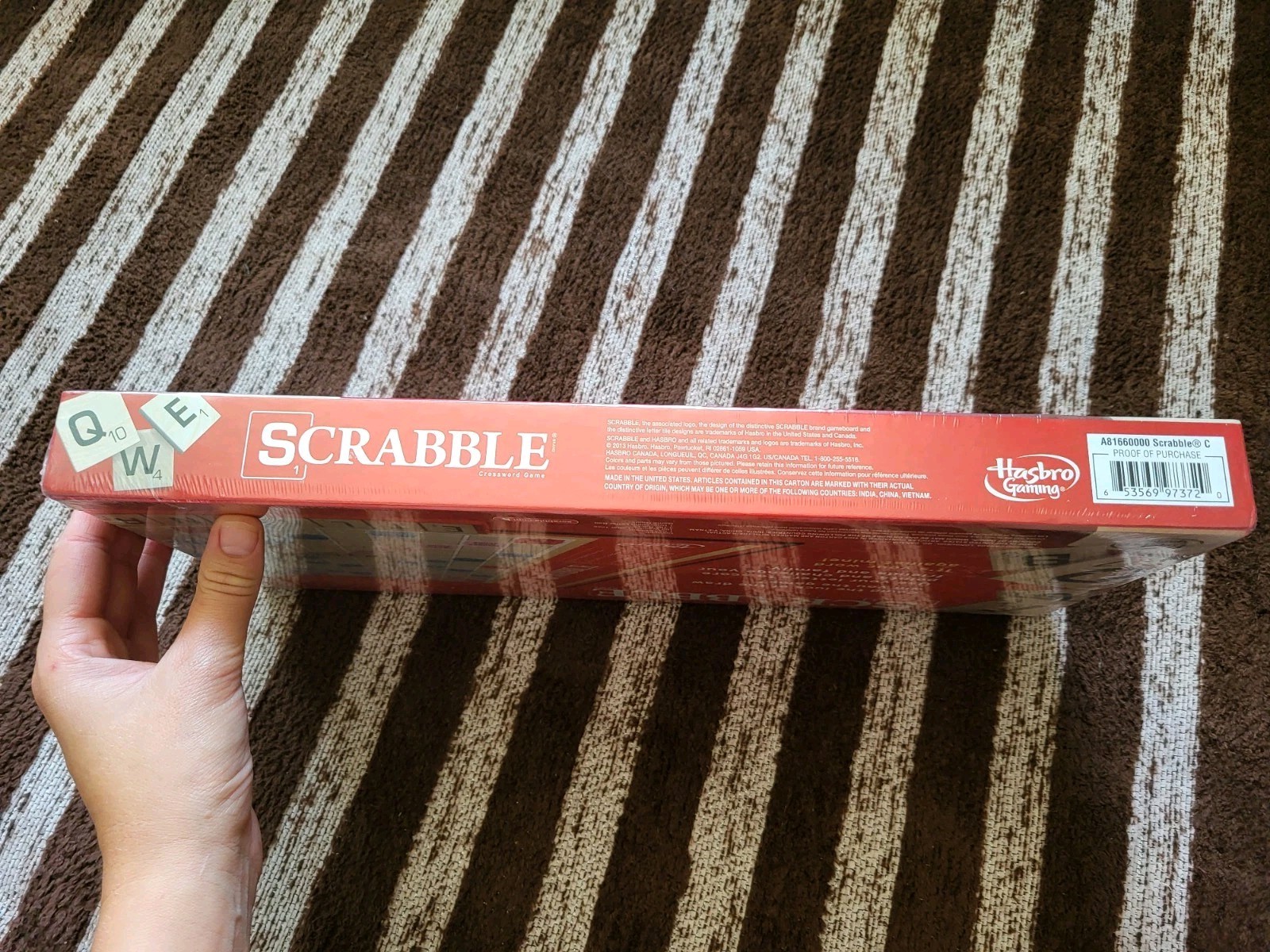 Scrabble Board Game by Hasbro Made in USA Quality Brand New Factory Sealed