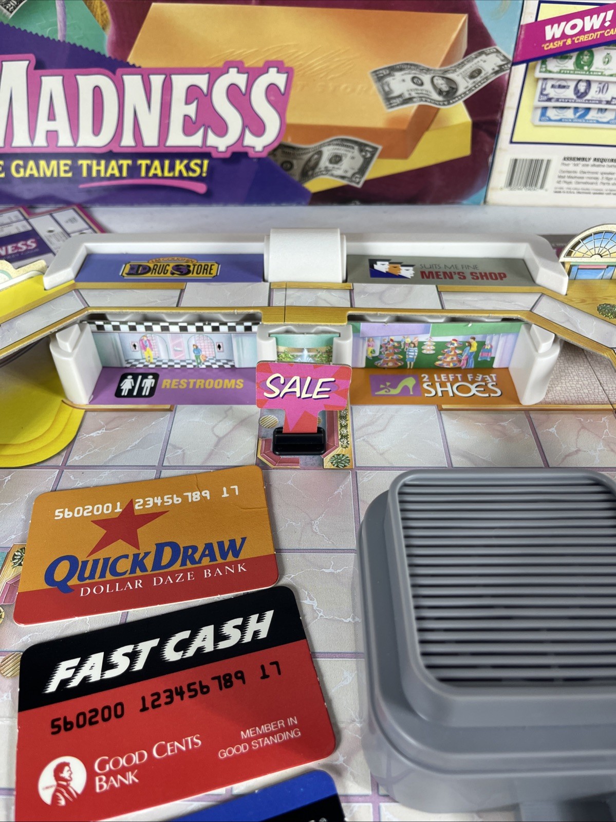 Electronic Mall Madness Milton Bradley-100% Complete w/ Working Electronic Unit