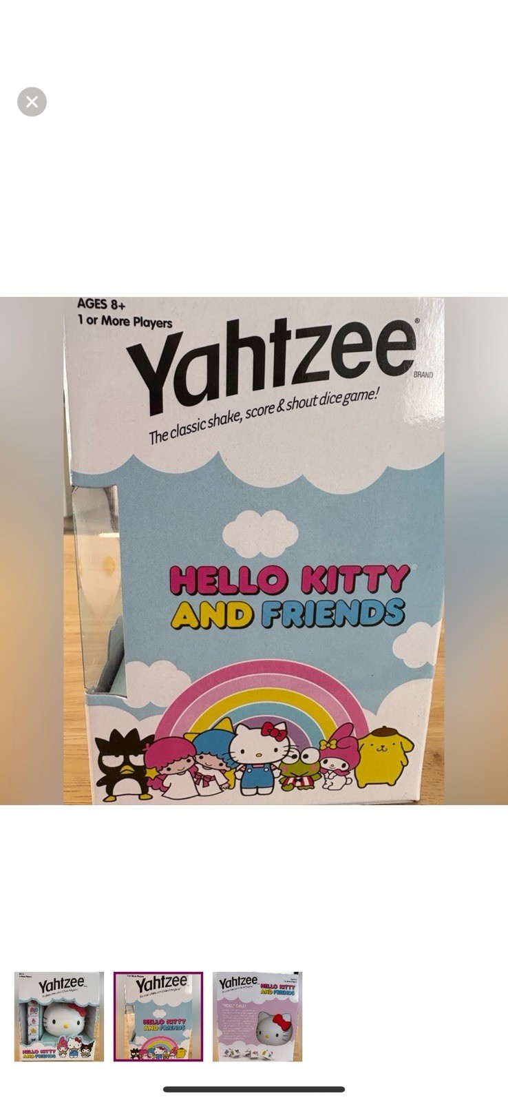 New in box- Hello Kitty and Friends Yahtzee, ages 8+ for 1 or more players
