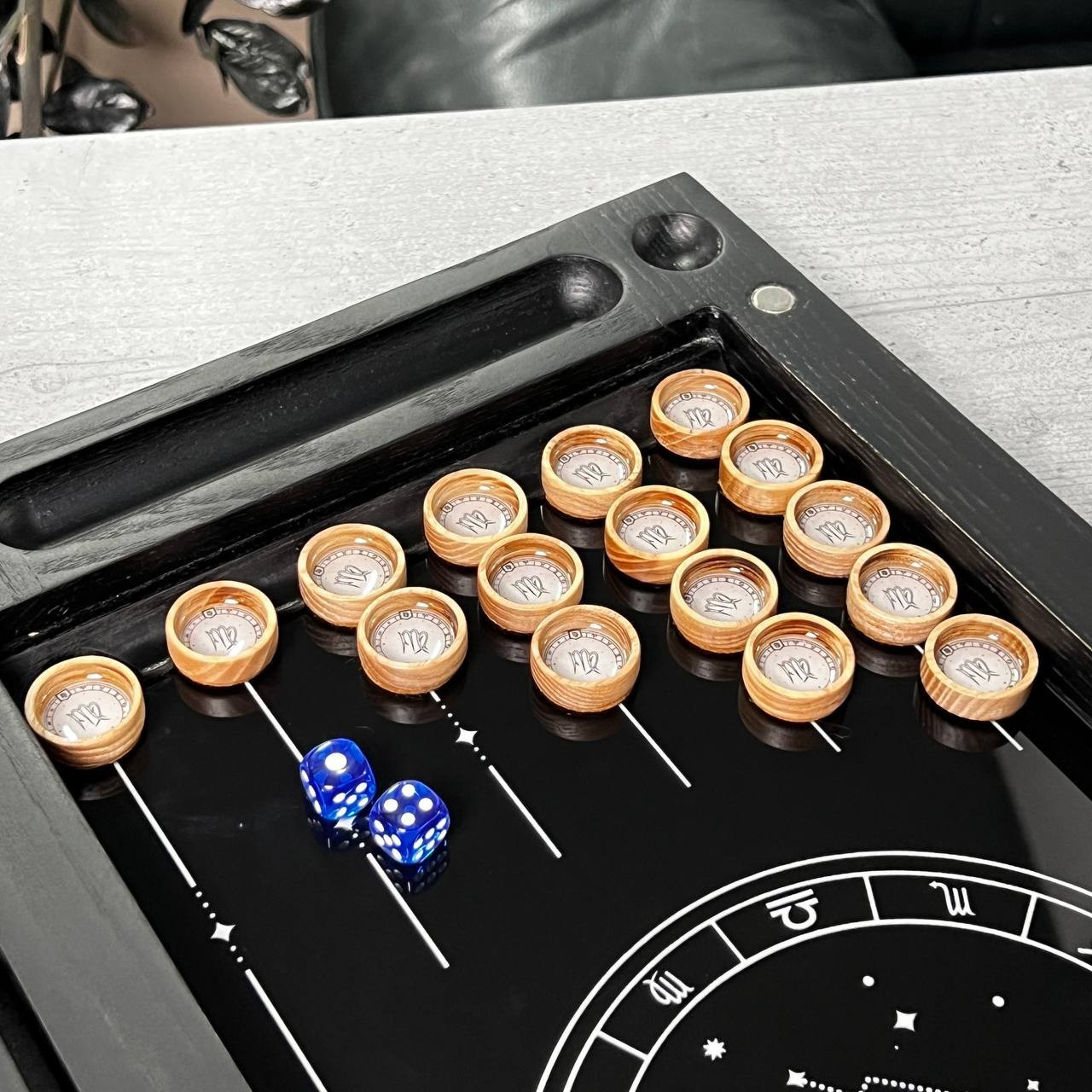 Exclusive Dominoes Set with Logo Toyota, Perfect Gift for Car Owner, Domino Game