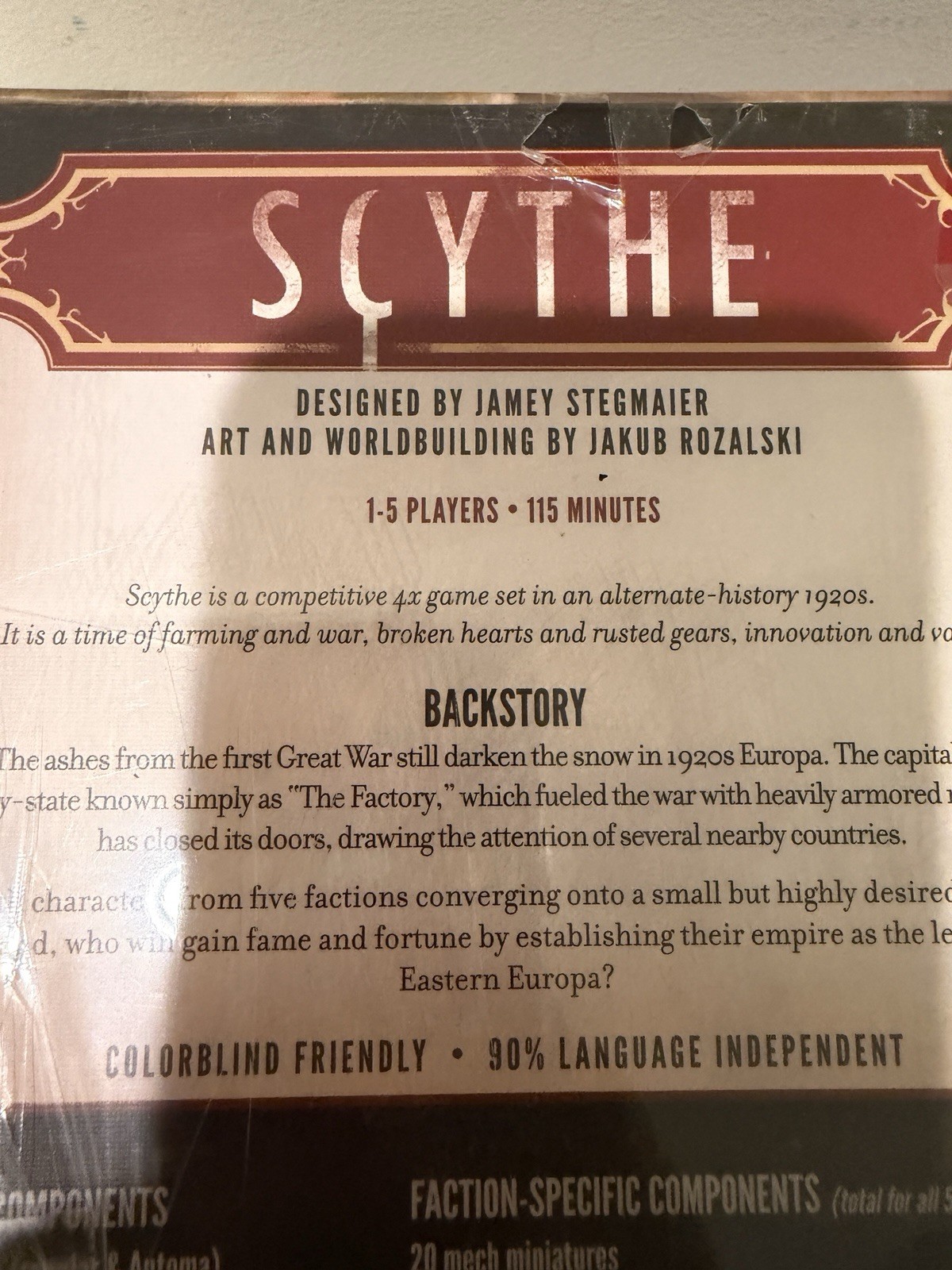 Stonemaier Games Scythe Board Game – STM600 New Sealed