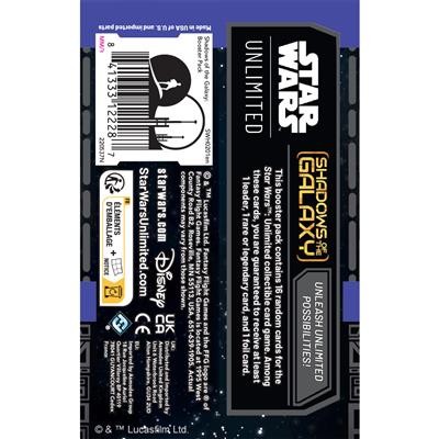 Star Wars Unlimited: Shadows of the Galaxy Booster Box FFG SWH0202