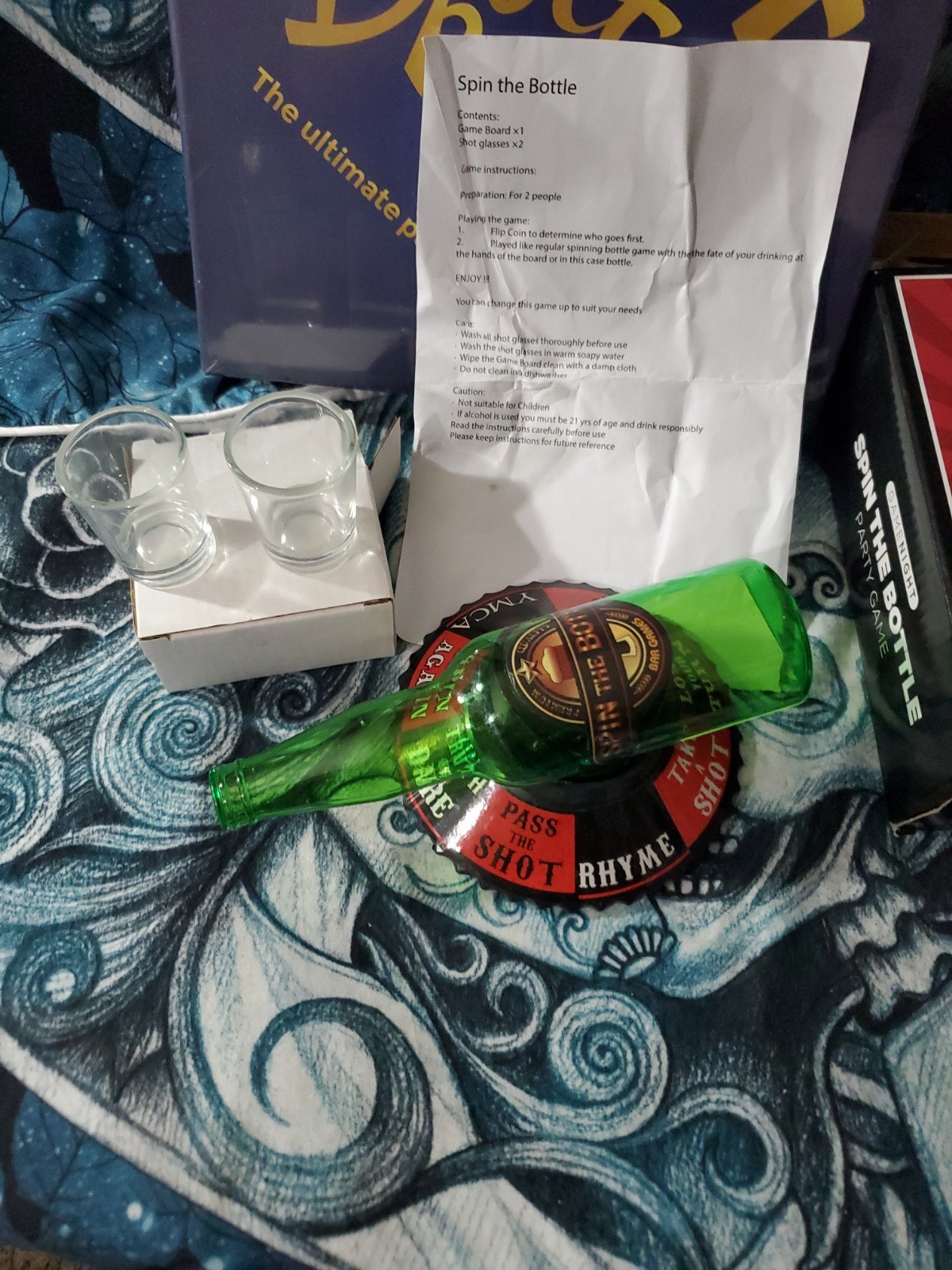 DONT GET DRUNK. THE ULTIMATE PARTY GAME NEW SEALED + Spin The Bottle Game.