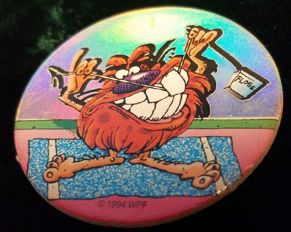 Vintage RARE Lot of 6 WPF 1994 World Pog Federation Robo Pog, Jerk O’ Lantern