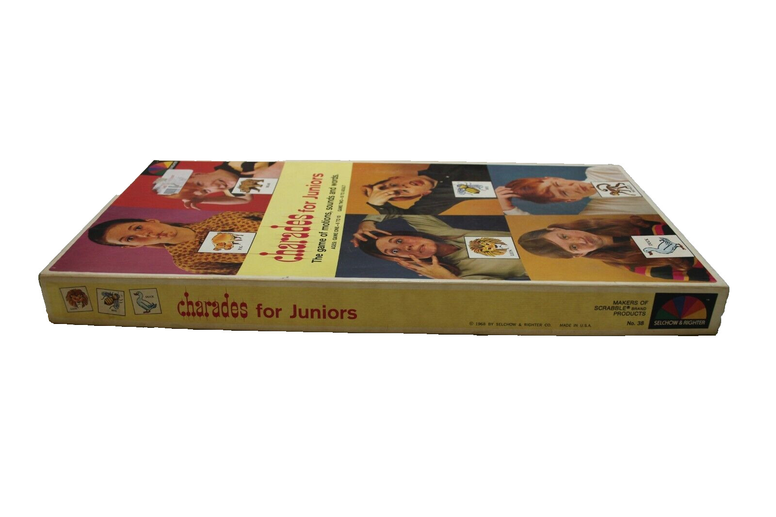 Charades for Juniors Selchow And Righter No. 38 Board Game All Ages Vintage 1968