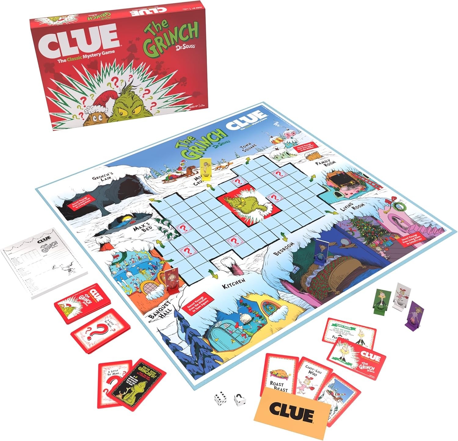 Discover Who Stole Christmas with CLUE: The Grinch Game – 60 Minutes of Fun