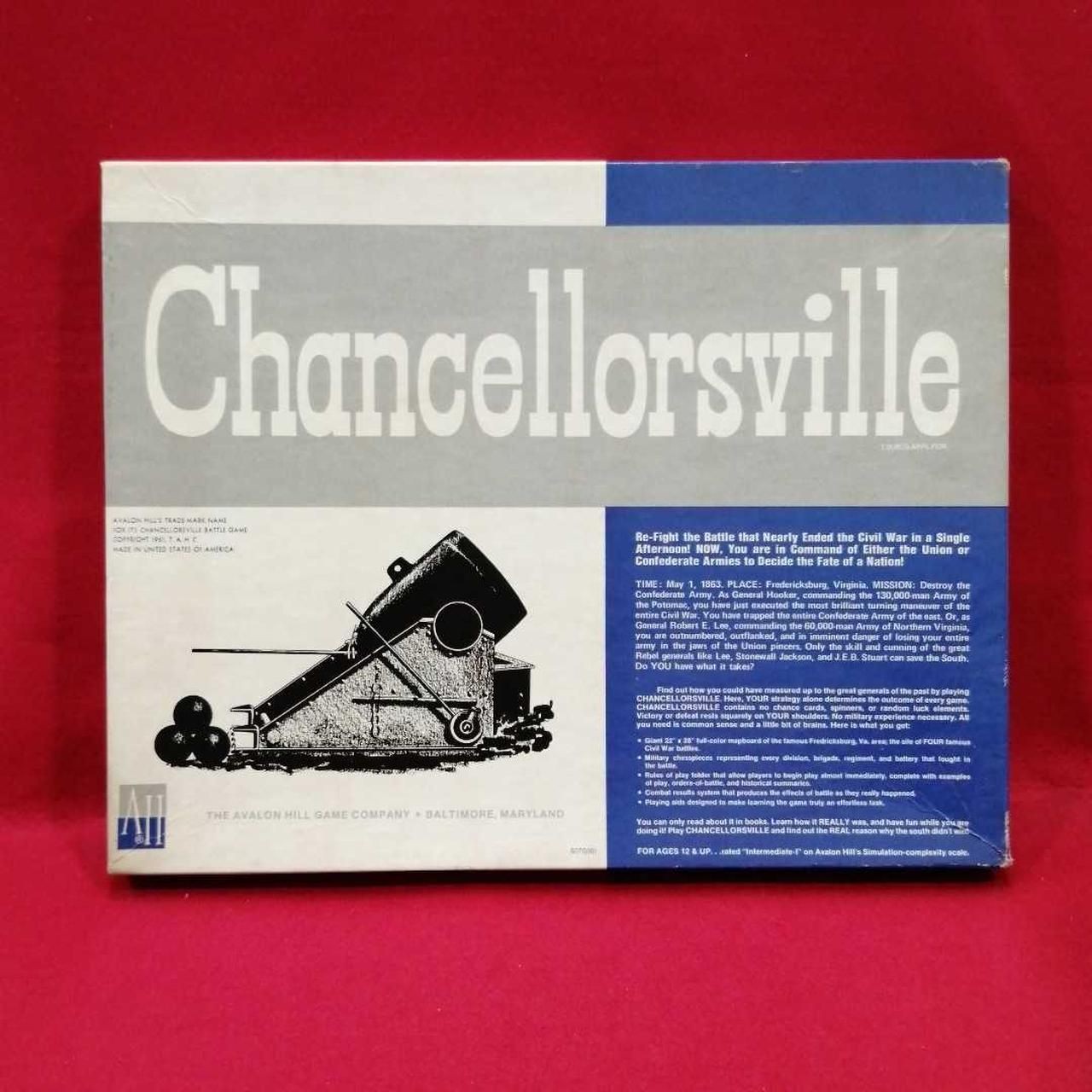 AVALON HILL CHANCELLORSVILLE Used