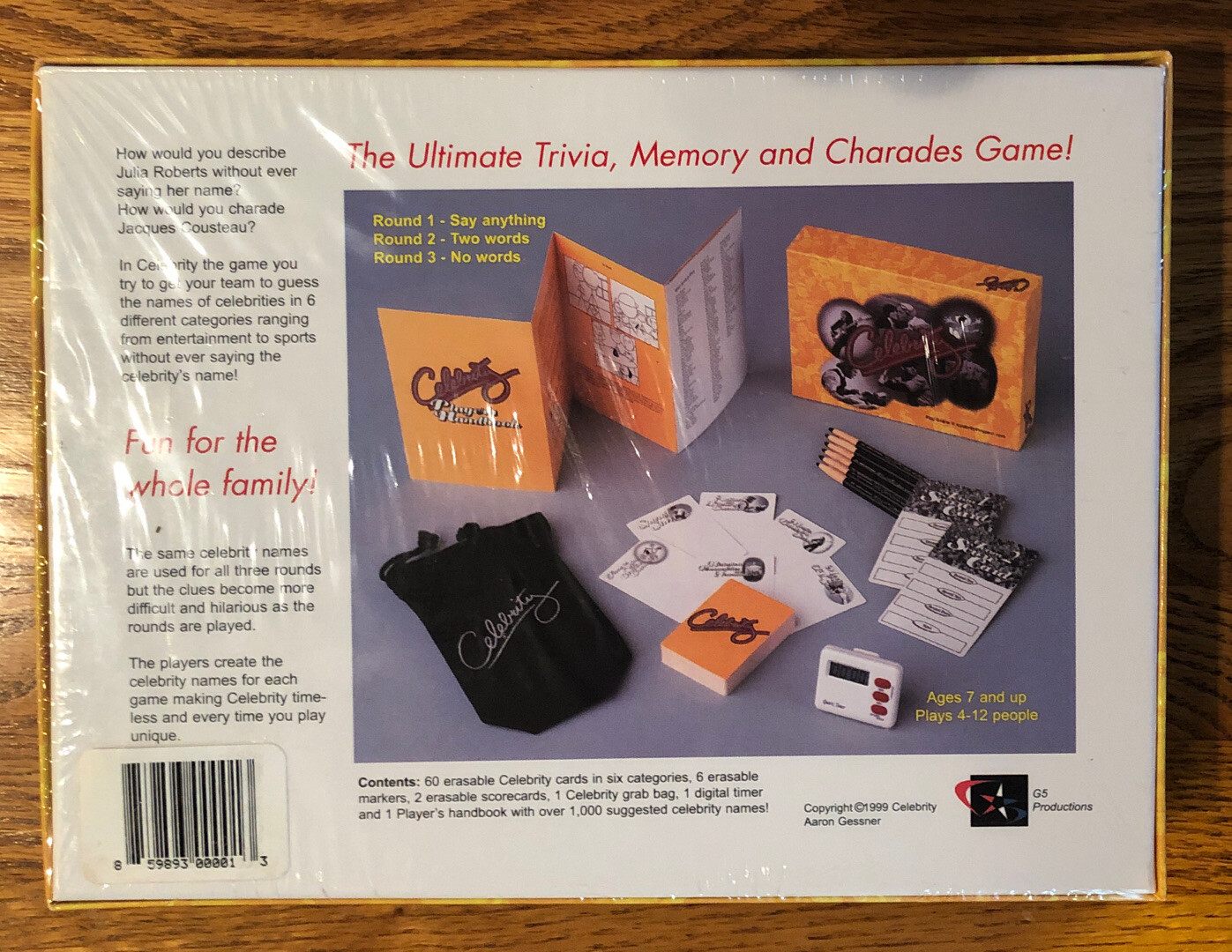 Celebrity The Game 1999 New In Sealed Package