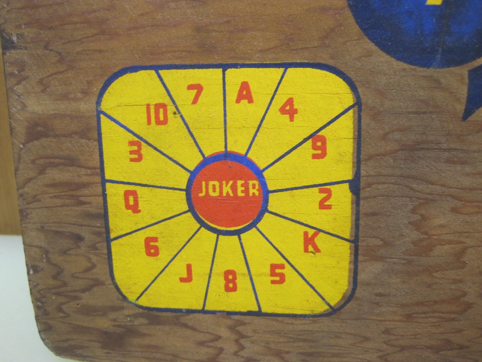 Vintage Wooden Dart Board 2 Sided Multiple Games – Gambling B8495