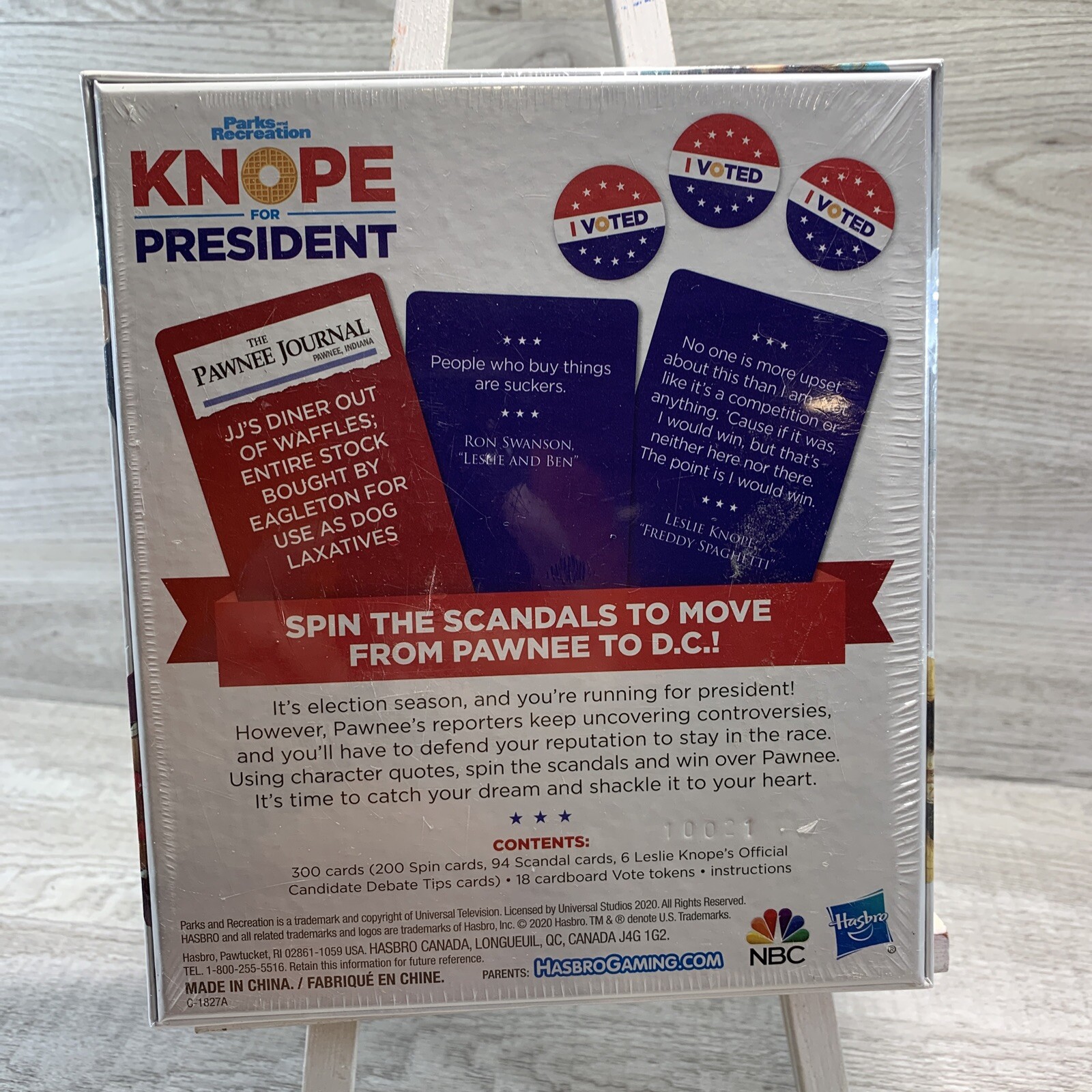 Knope for President Card Game Parks and Recreation Hasbro Party Game NEW SEALED
