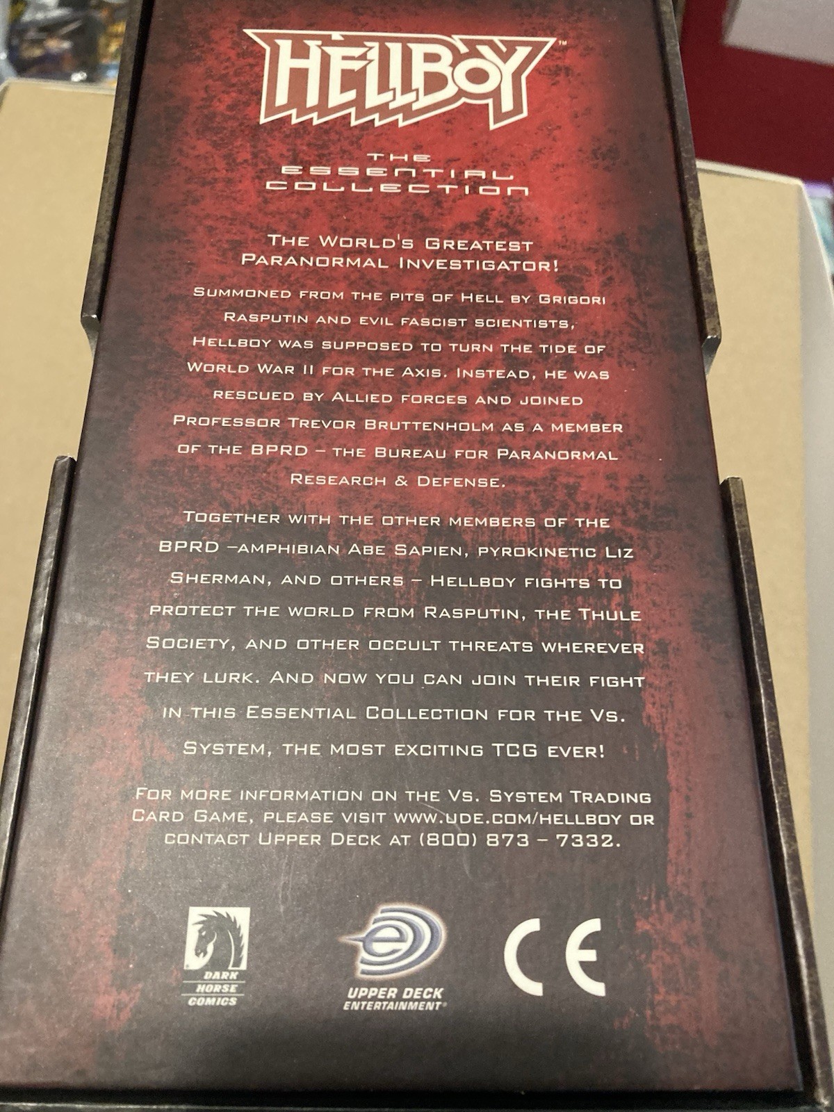 Hellboy VS Card Game Essential Collection Box Opened Complete