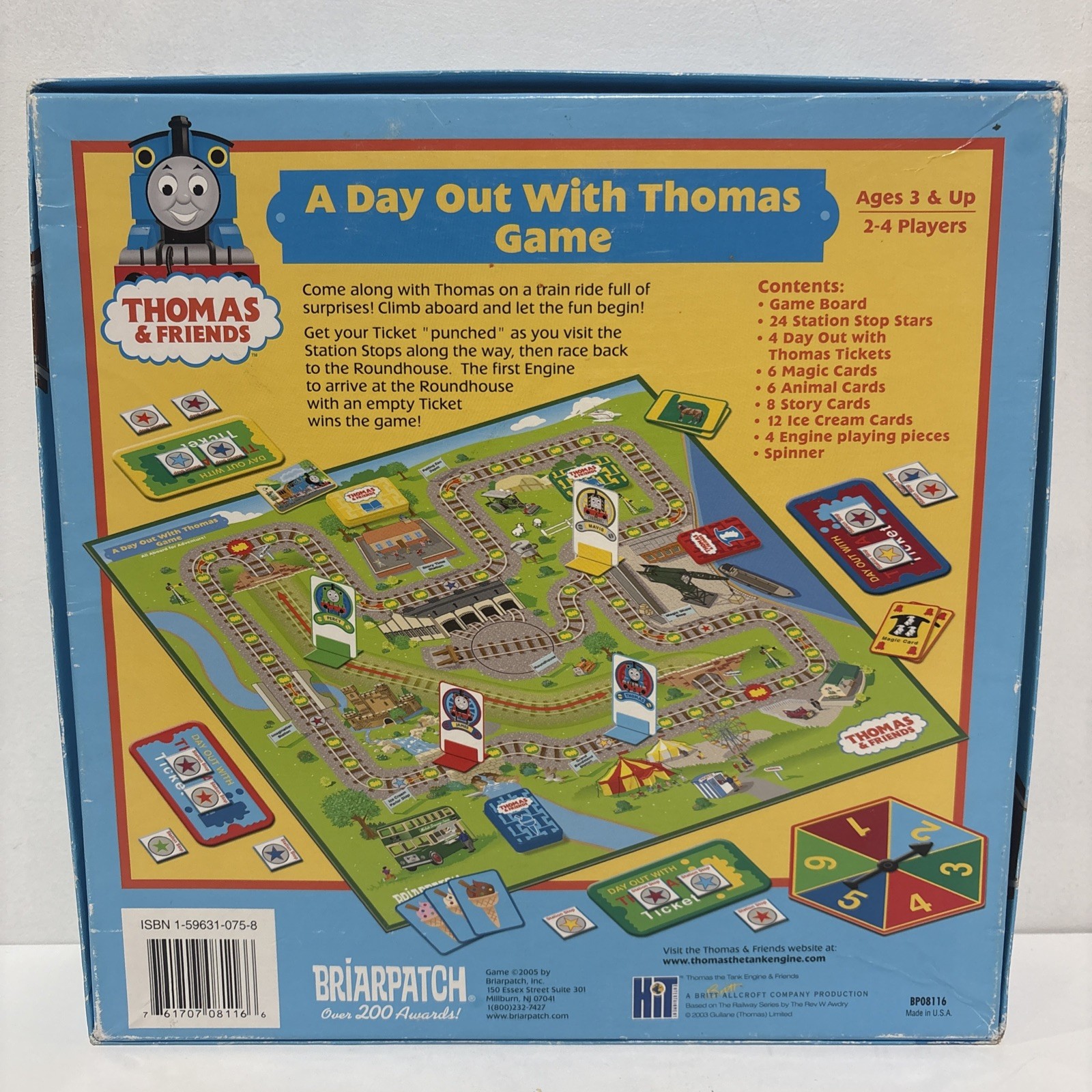 Thomas & Friends Tank Engine A DAY OUT WITH THOMAS Board Game Briarpatch 2005