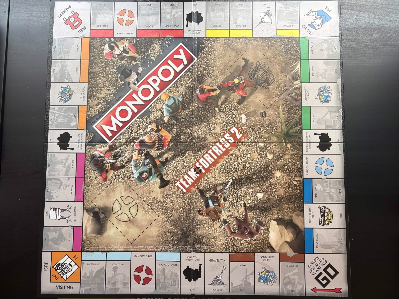 Team Fortress 2 Monopoly Board Game – Good Condition, Everything Included