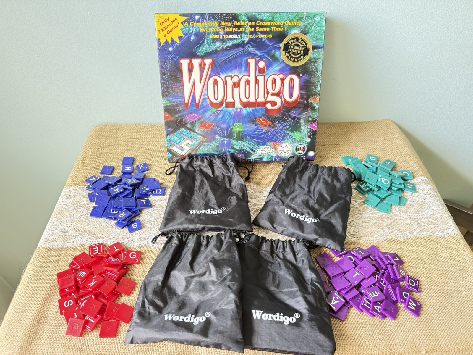 Wordigo Word Game Crossword Board Game Quick Paced Family-Complete