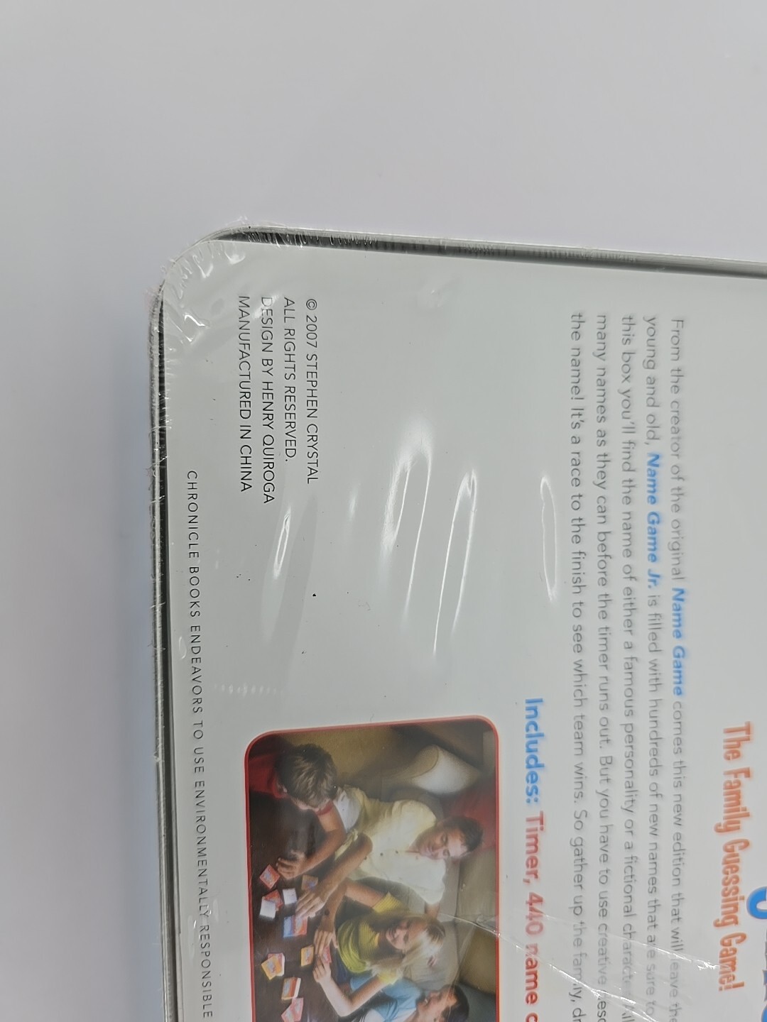 SEALED NEW! The Name Game Jr. – The Family Guessing Game! Stephen Crystal 2007