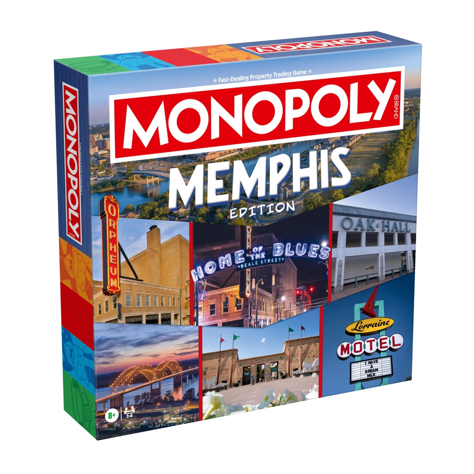 Memphis TN Monopoly Board Game – Family Fun for 2-6 Players, Ages 8+, Game Night
