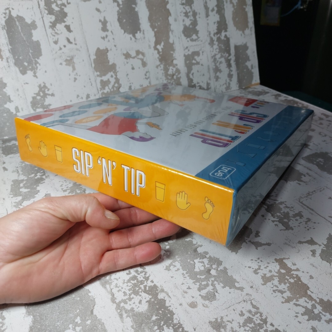 Sip N Tip Party Game: Spin The Wheel And Get Crazy! – 2 To 4 Players! – Sealed