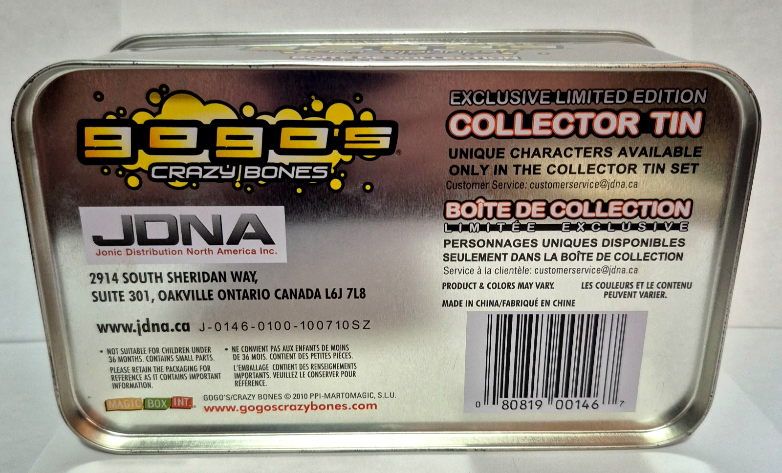 2010 JONA Gogo’s Crazy Bones Exclusive Ltd Edition Collector Tin w/ 28 Figures