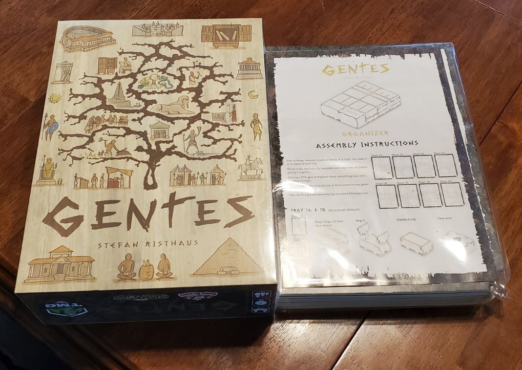 Gentes Board Game Deluxe Version from Kickstarter NEW Sealed with Organizer