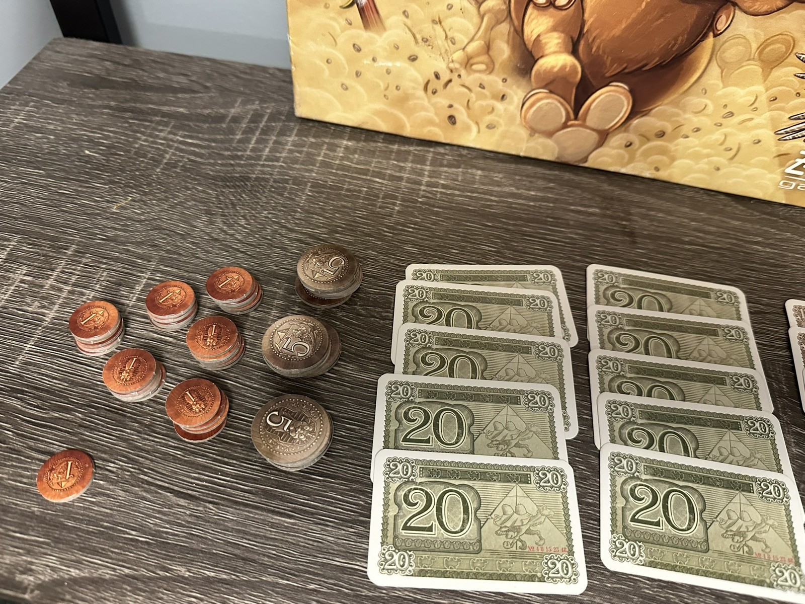 Camel Up Board Game First Edition Replacement Pieces Money Bills and Coins
