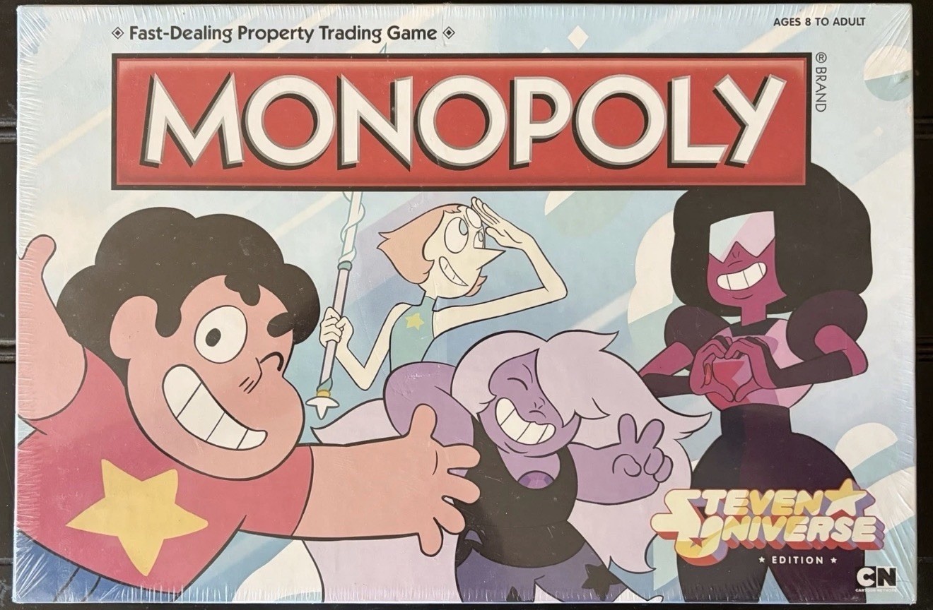 Steven Universe Edition Monopoly Board Game Cartoon Network Missing 2 Tokens