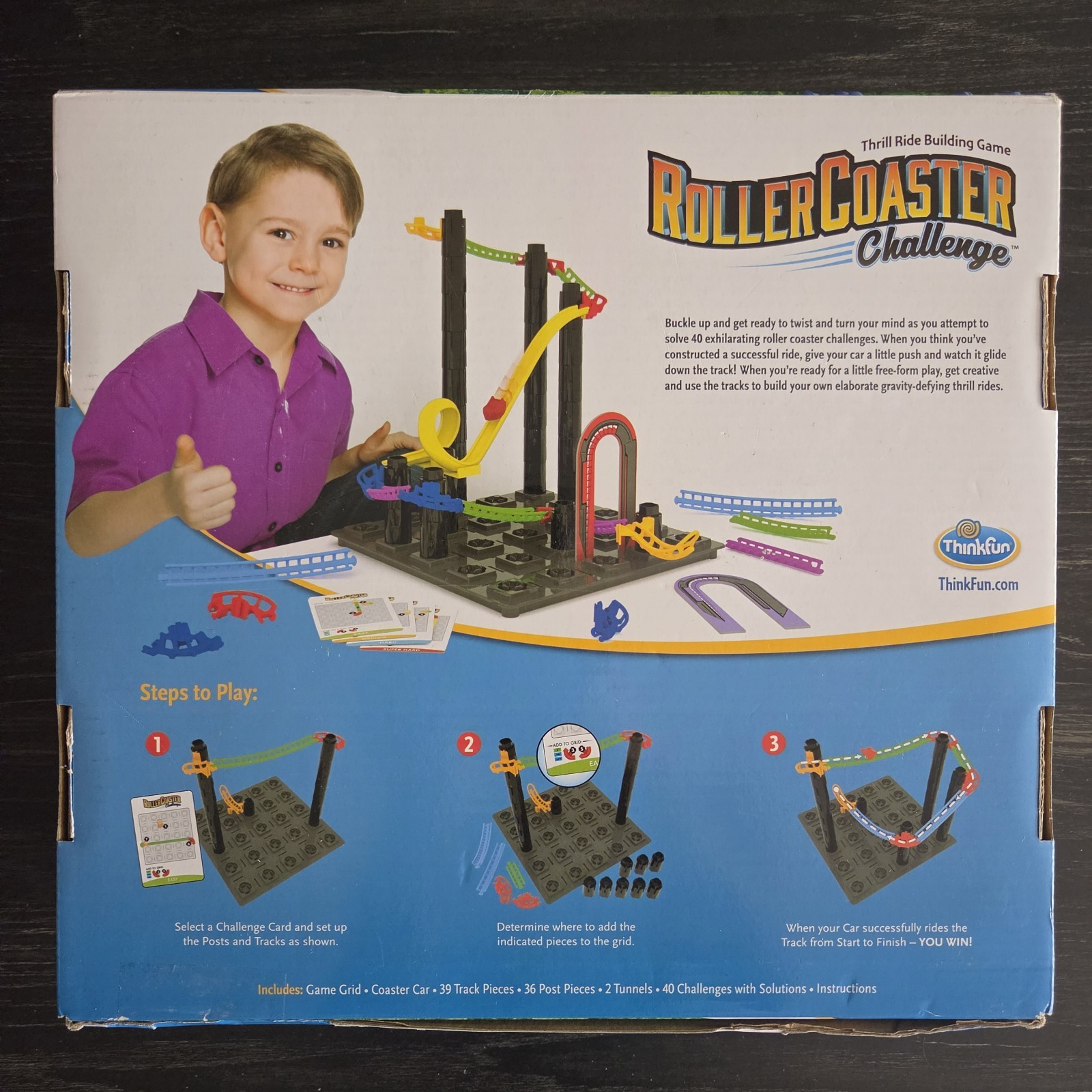 Roller Coaster Challenge Thinkfun 2017 Building Game Puzzles Ride