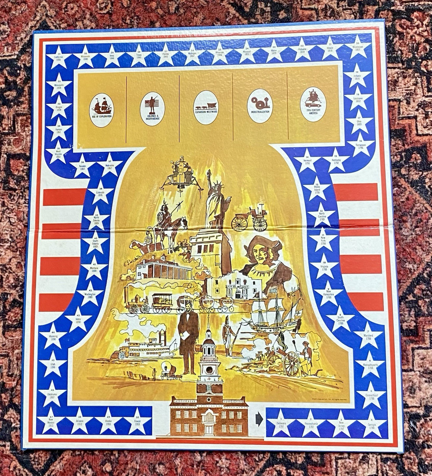 Vintage 1971 Spiro T. Agnew American History Challenge Board Game 100% Complete!