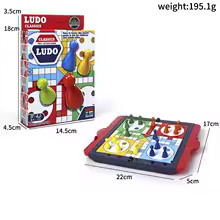 Board Games Ludo Set Party Game Parent Child Strategy Interaction with Foldable