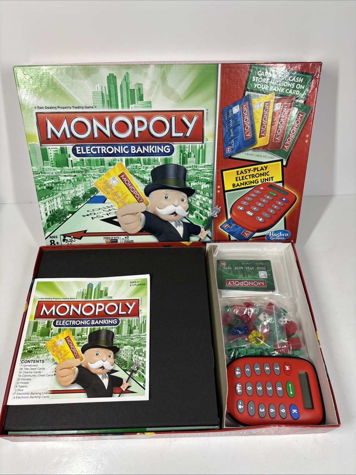 Monopoly Electronic Banking COMPLETE UNIT WORKS Hasbro 2013 Bank Cards