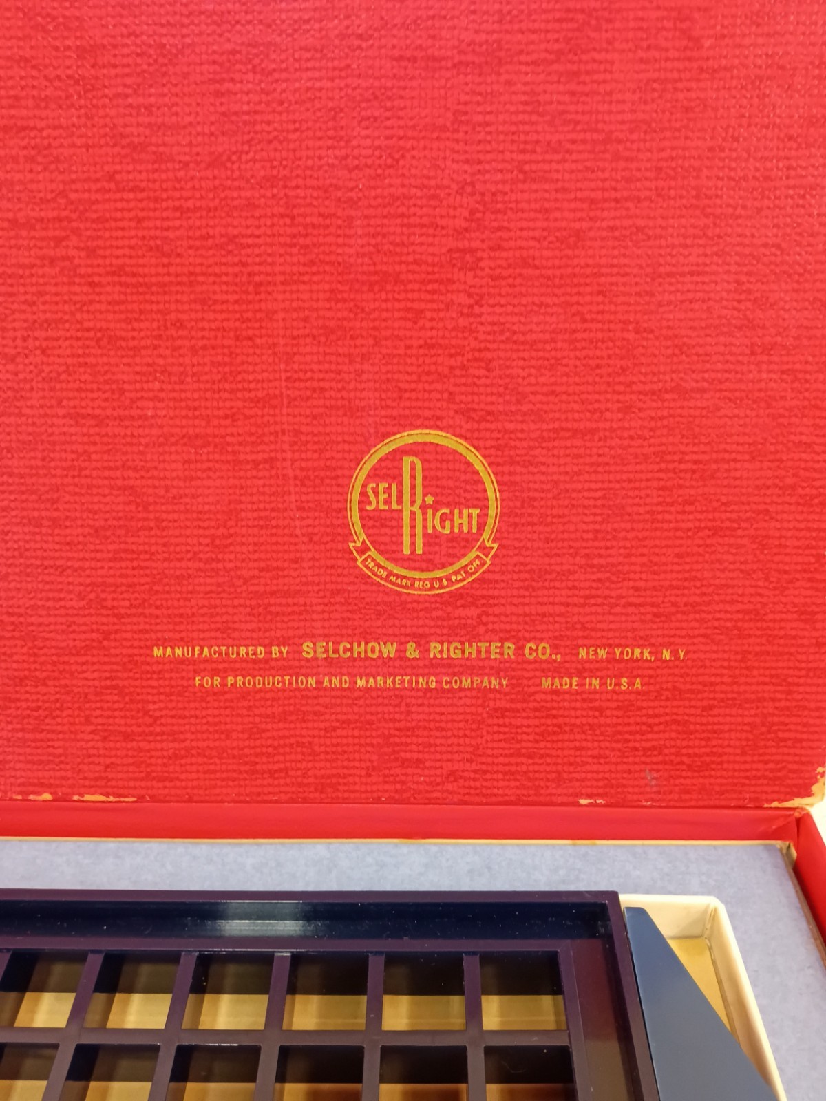 Vintage 1966 Scrabble RSVP 3D Crossword Game Selchow & Righter 74/75 Blocks