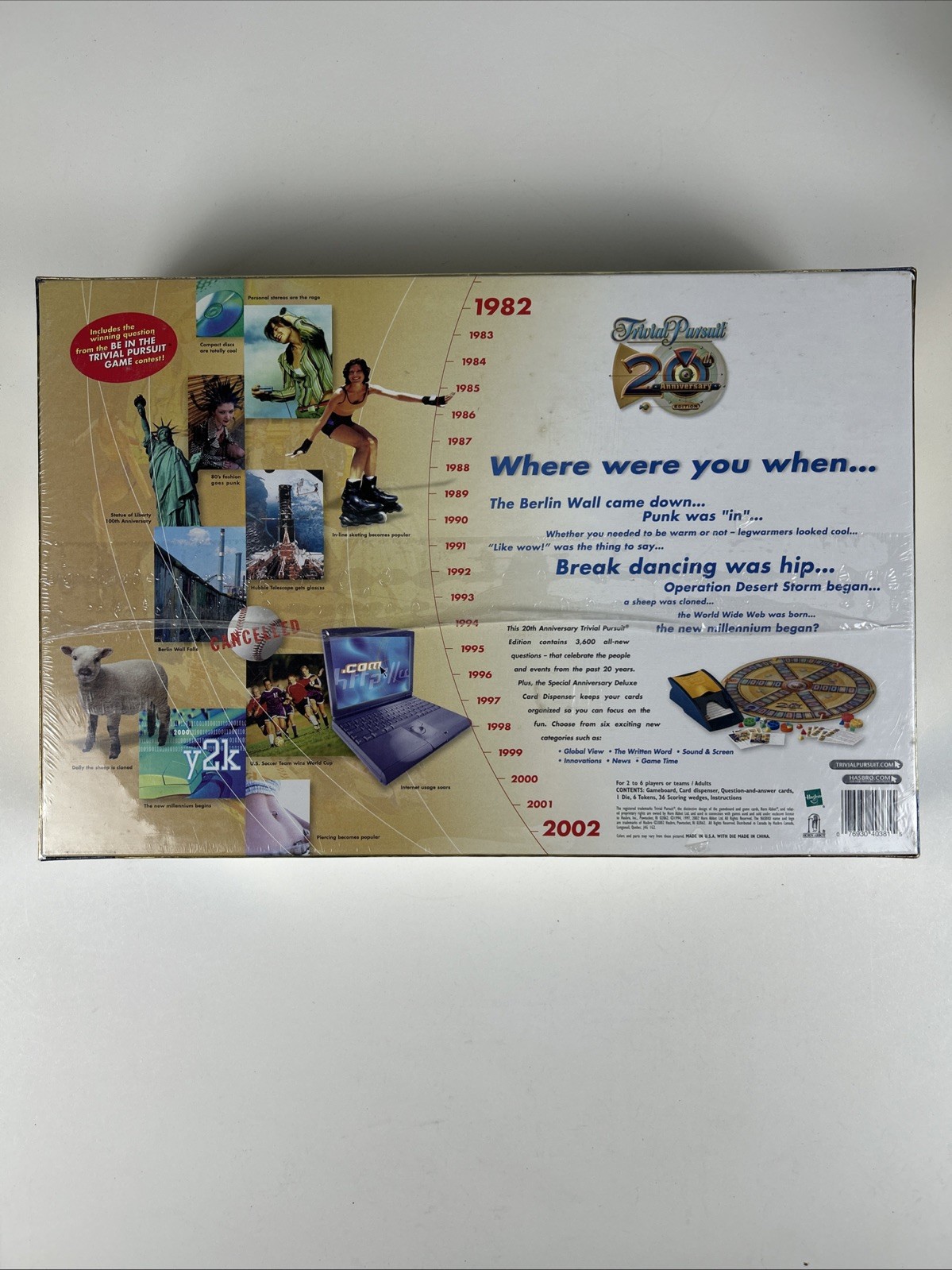 Trivial Pursuit 1982 to 2002 20th Anniversary Edition Brand New Sealed!