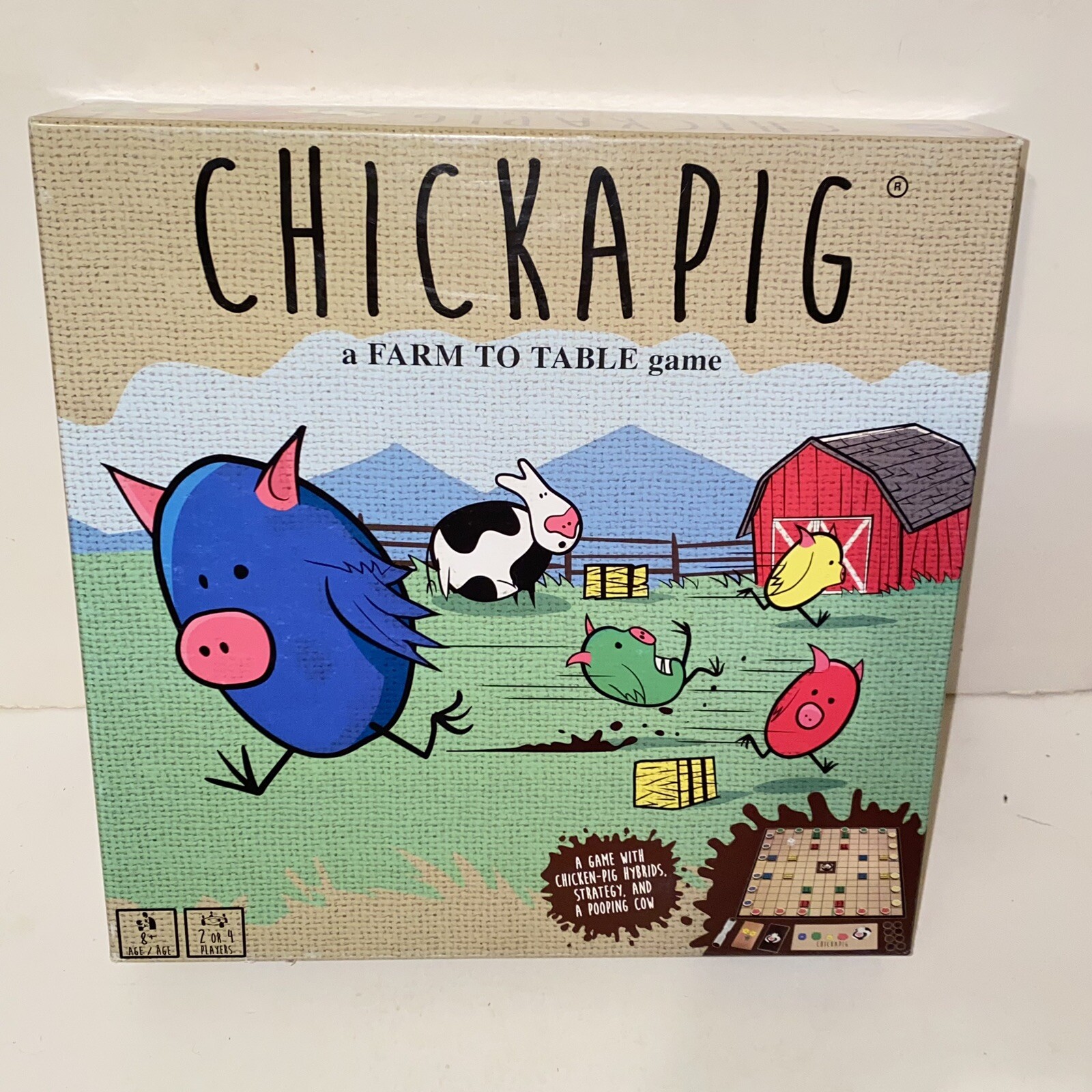 Buffalo Games Chickapig A Farm To Table Game Ages 8+ Family Board Game Complete