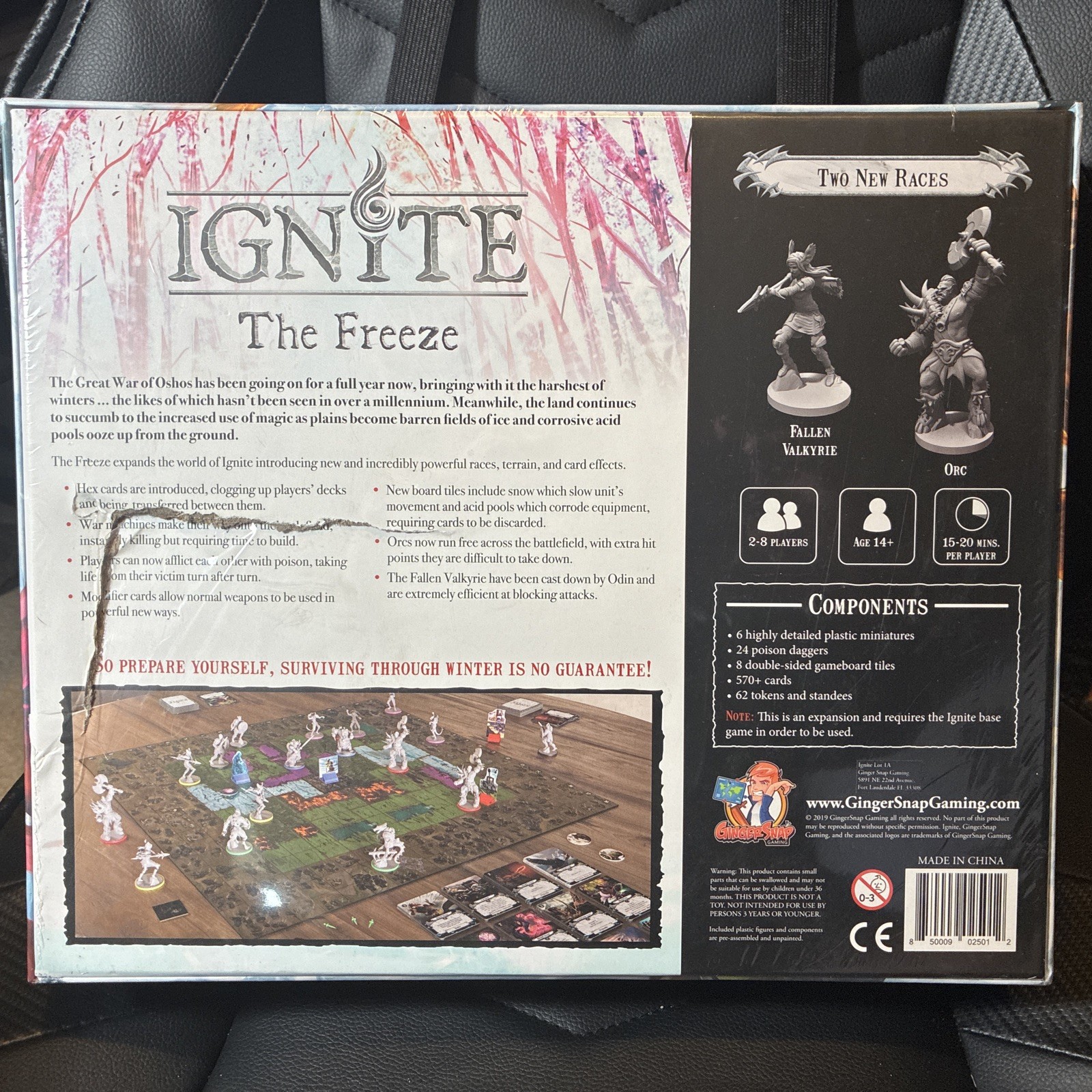Ignite – The Freeze Board Game Expansion (New) Kickstarter DAMAGED BOX