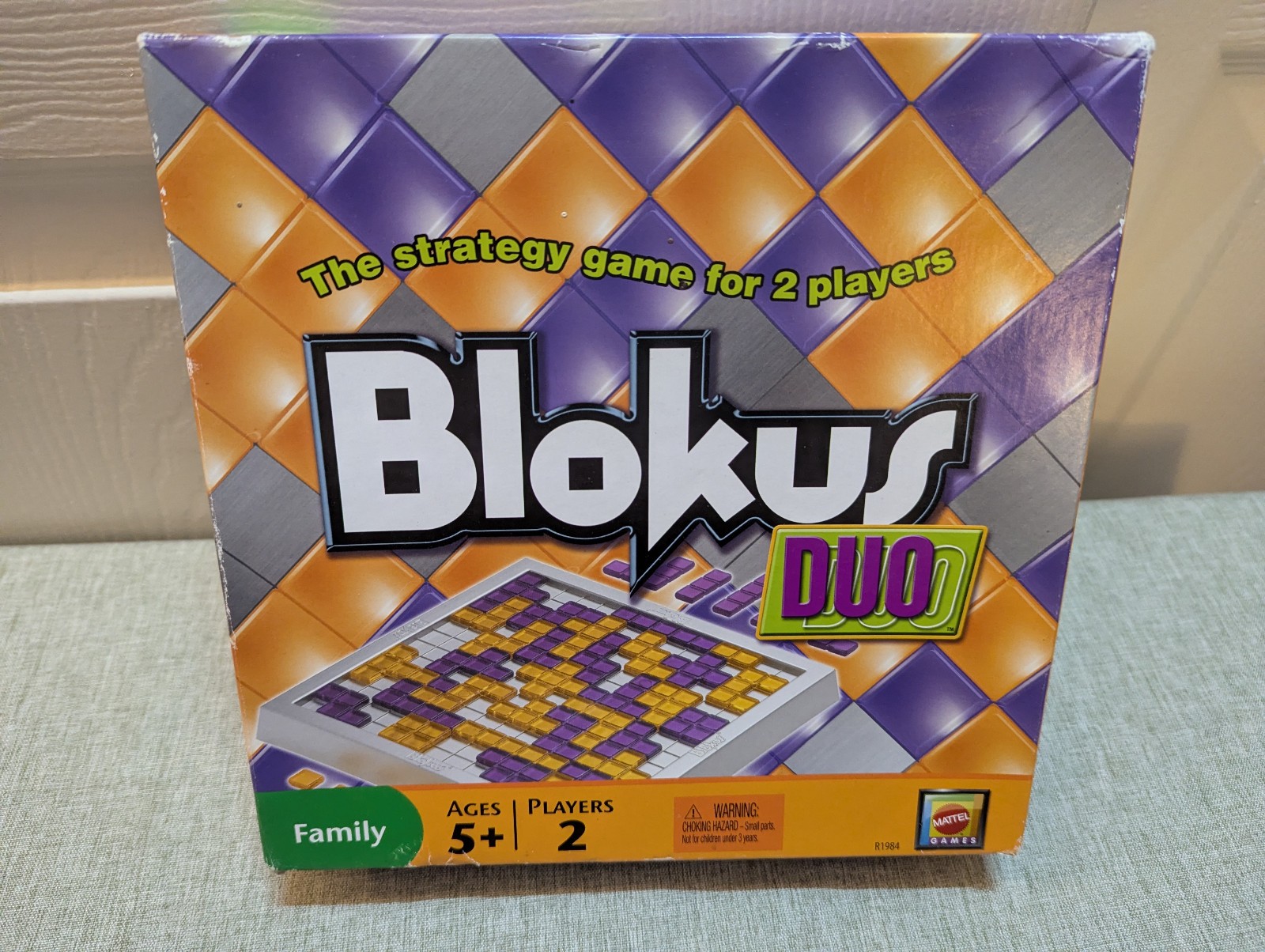 Mattel 2008 Blokus Duo Travel Board Game Fully Complete w/ 42 Tiles, Very Good