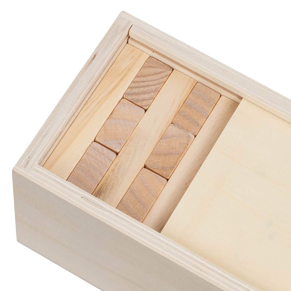 WE Games Wood Block Stacking Party Game That Tumbles Down When You Play, 14 in.
