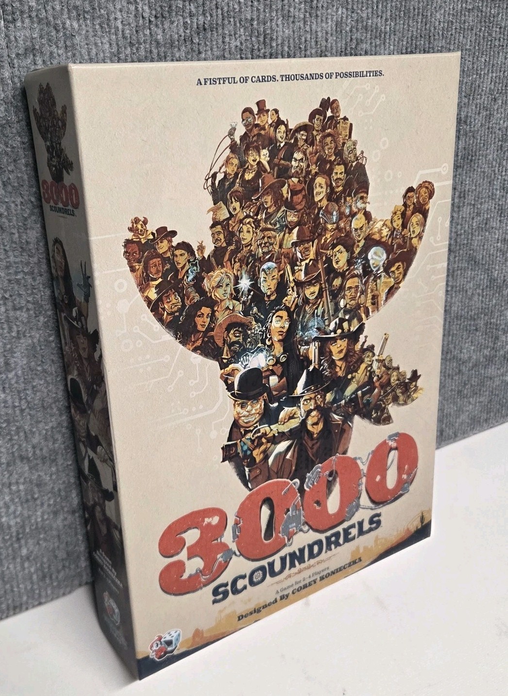 3000 Scoundrels Board Game – Wild West Strategy Game for 2-4 Players, Ages 12+
