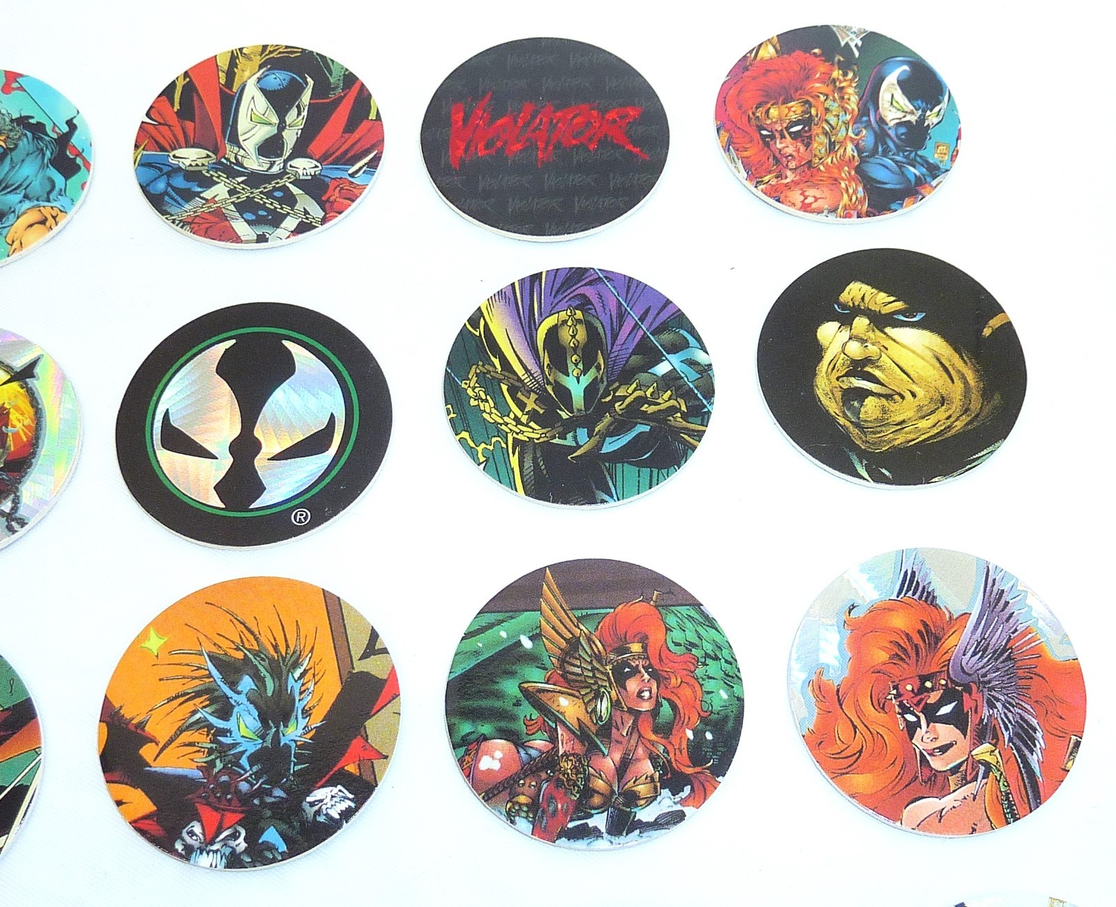 SPAWN Pogs Lot 23 Pogs + 5 Slammers Vintage Collectibles for Adults CANADA GAMES