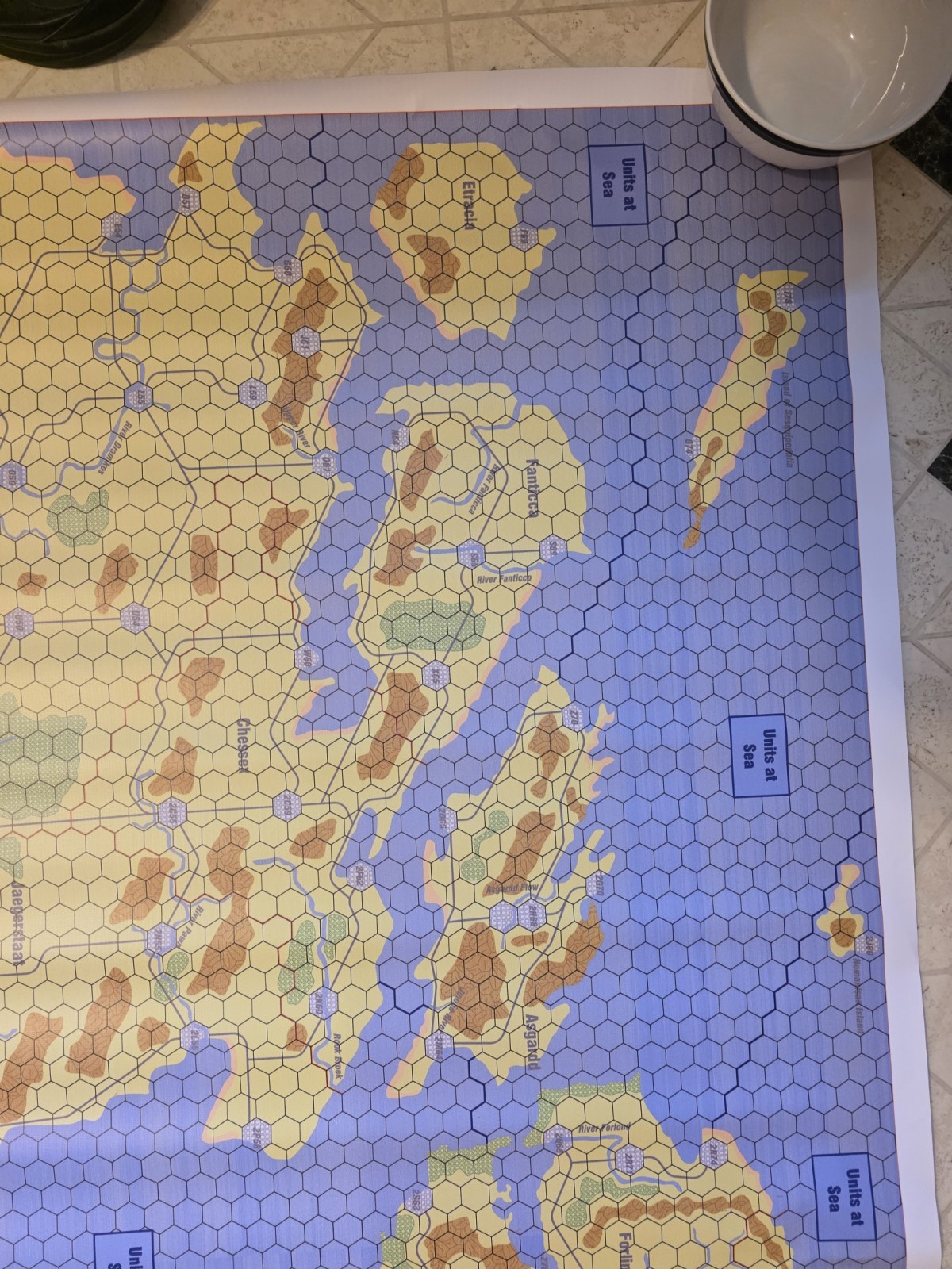 Avalon Hill Blitzkreig Map GDW SPI VG GMT