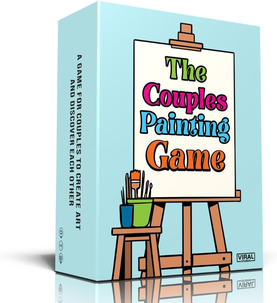 The Couples Painting Game – Date Night Card & Painting Kit | Fun DIY Activity wi