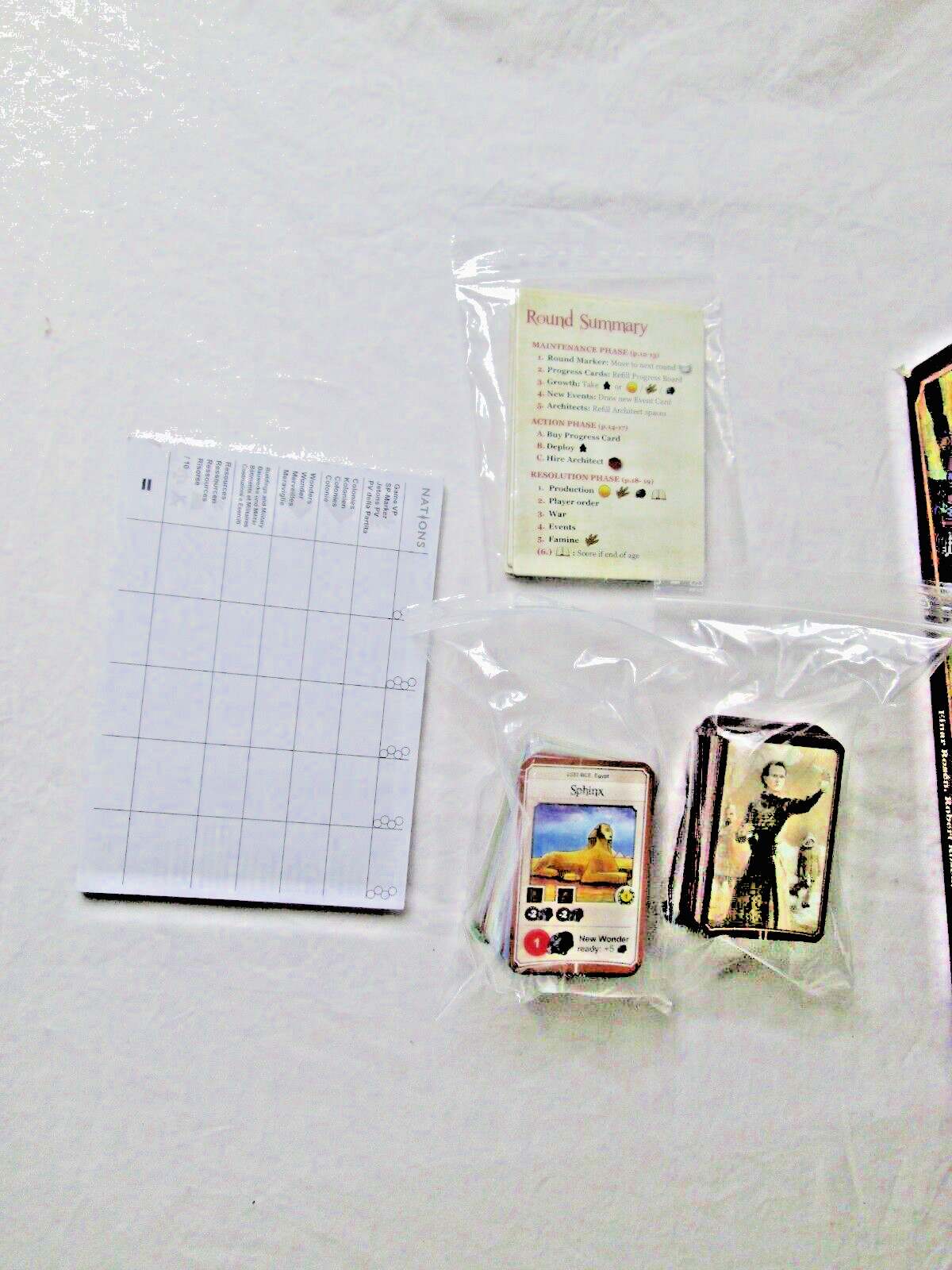 Nations (Board Game, 2013) strategy civilization Lautapelit Asmodee COMPLETE