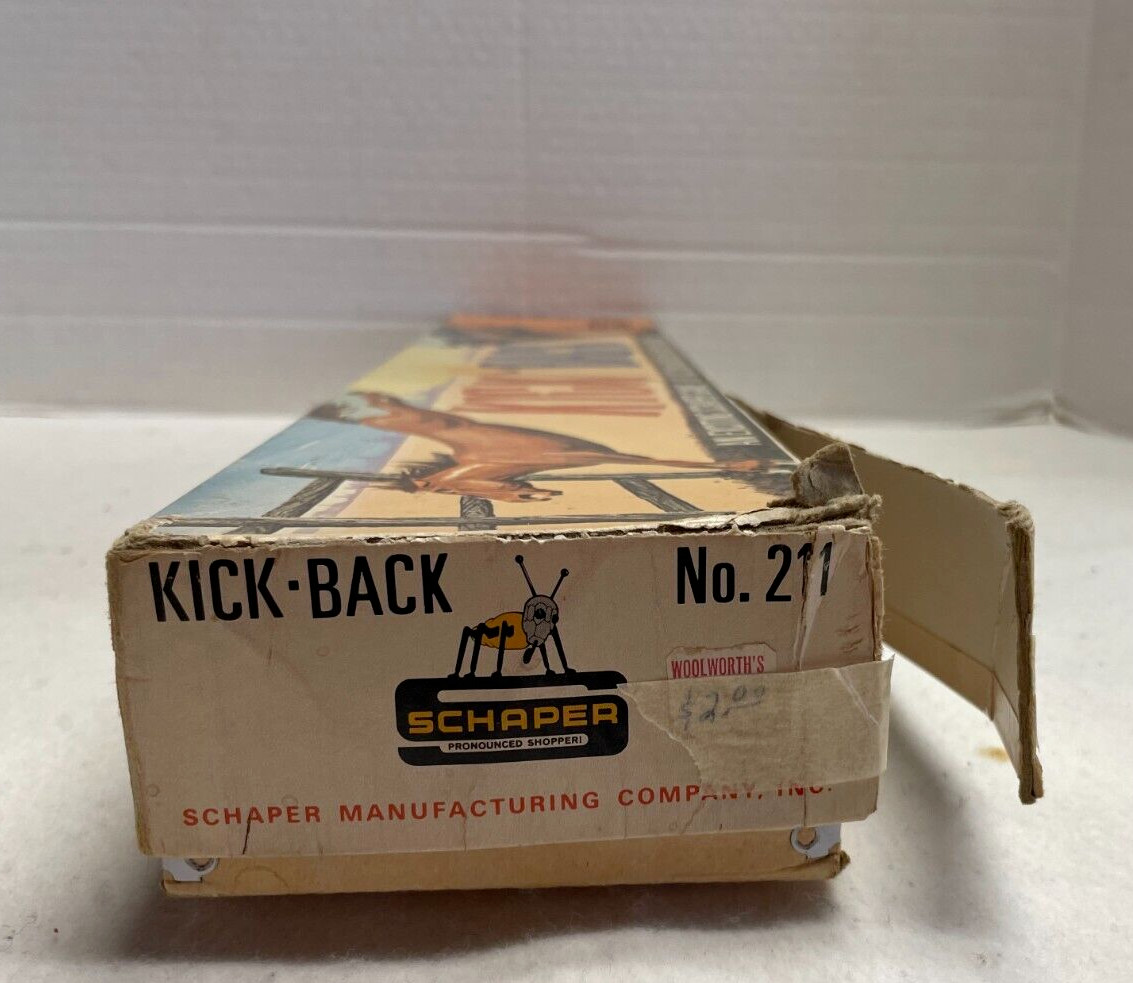 Vintage Schaper Kick Back Game of Action & Skill Complete in Original Box 1965