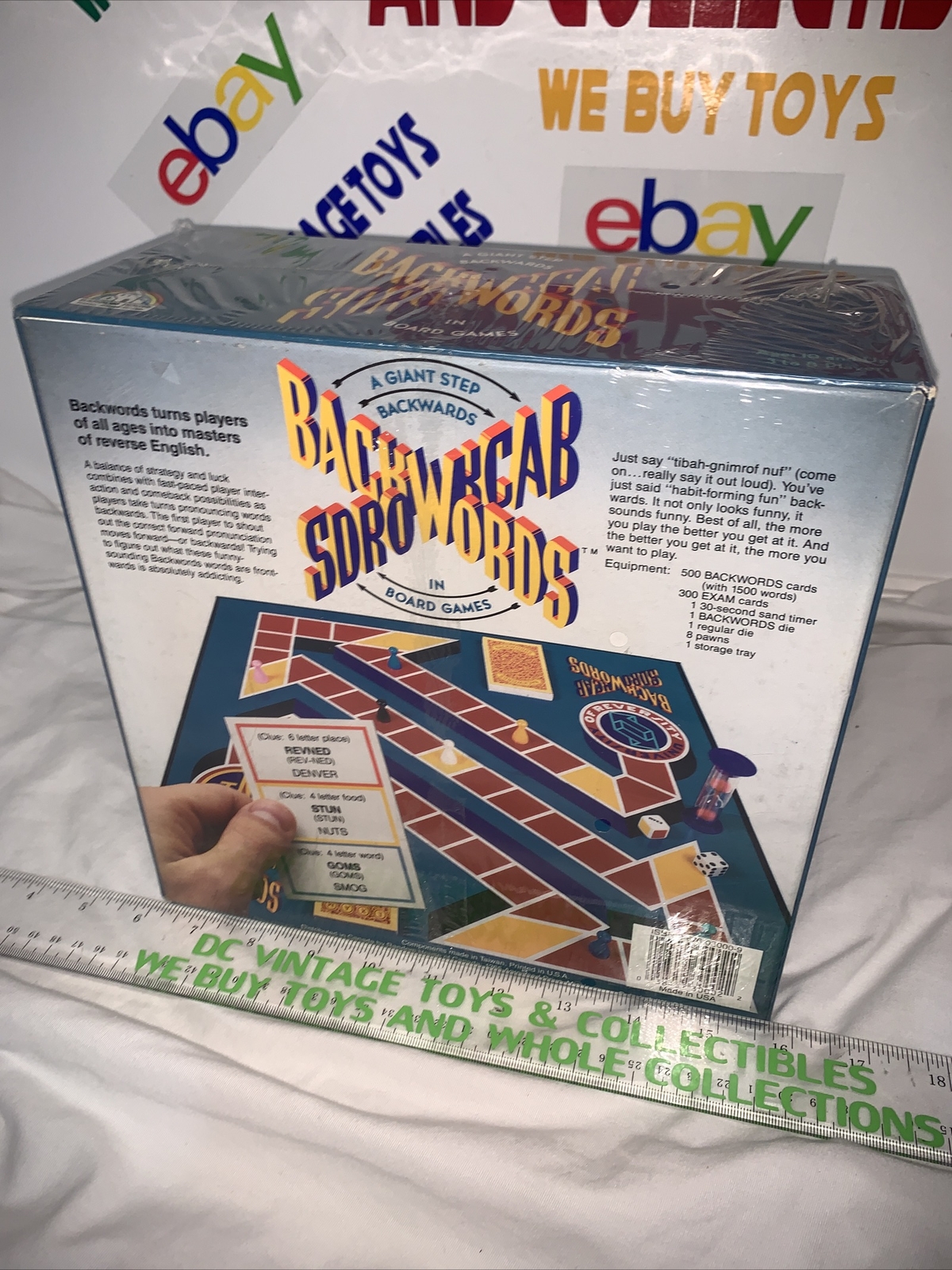 Random House “Backwards” Board Game New Sealed RARE! 3-8 Players Reverse English