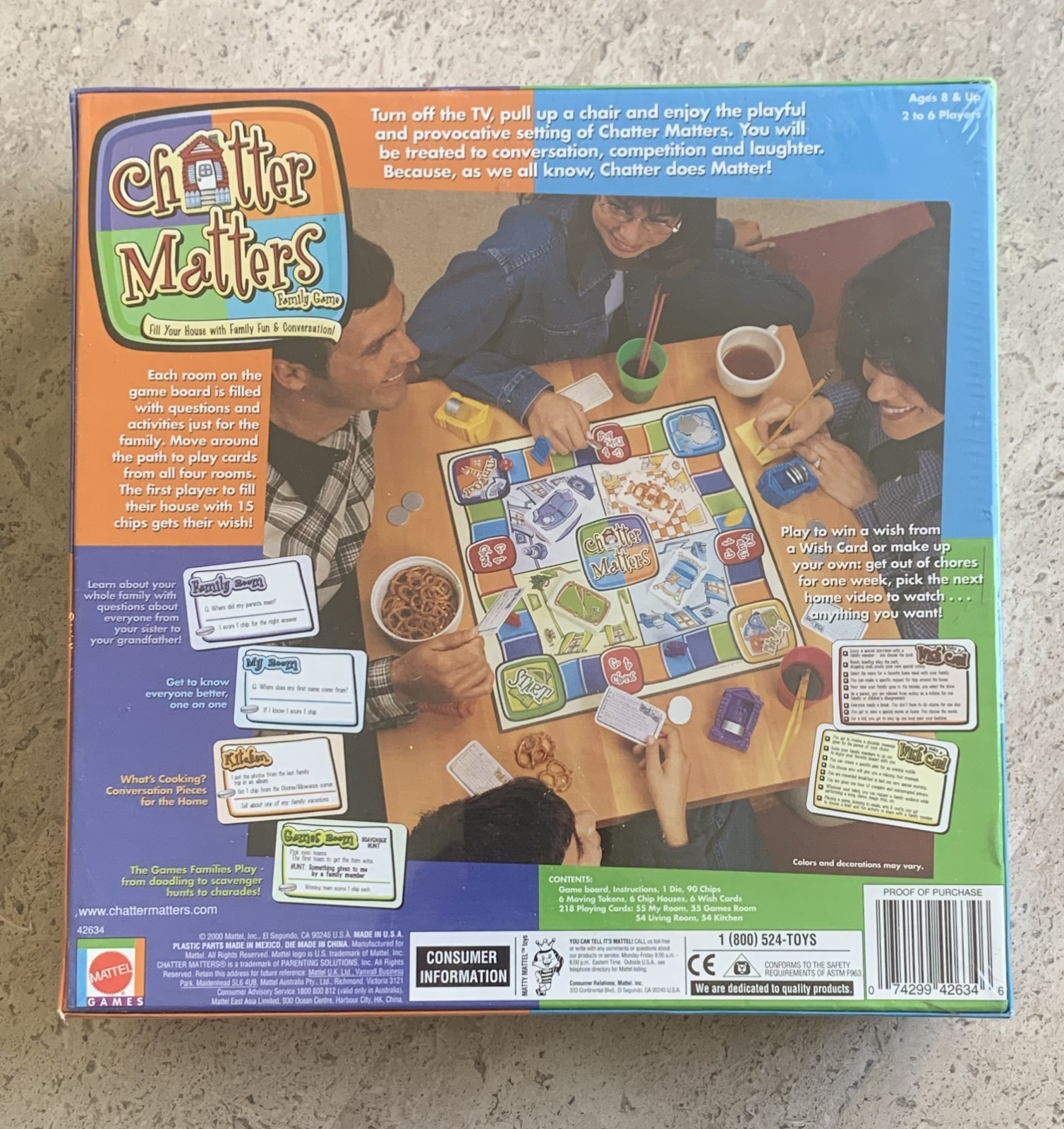 The Chatter Matters Family Fun Game for 2 to 6 Players Ages 8 + Up – BRAND NEW