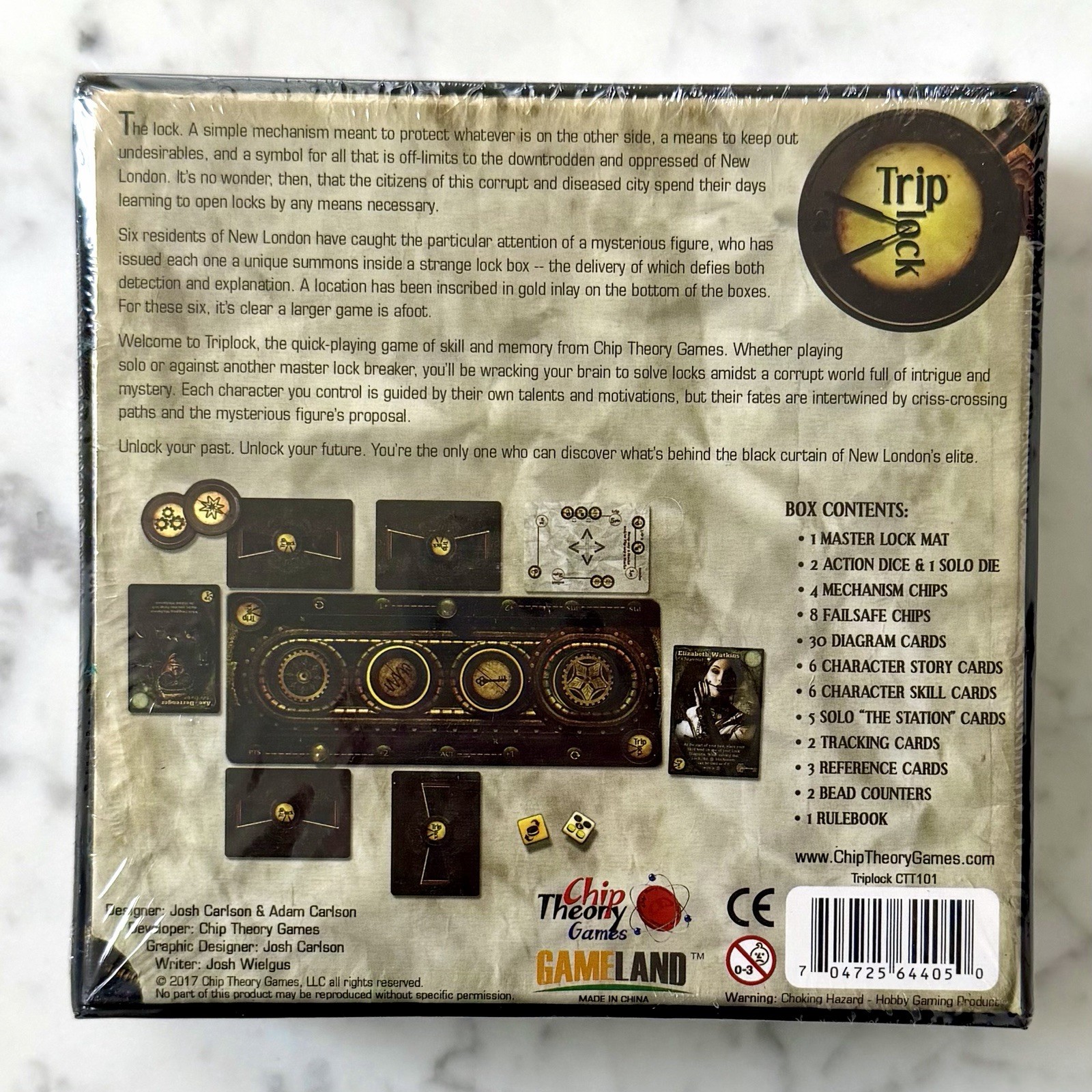 TRIPLOCK Board Game from Chip Theory Games – Brand New, Factory-Sealed Trip Lock